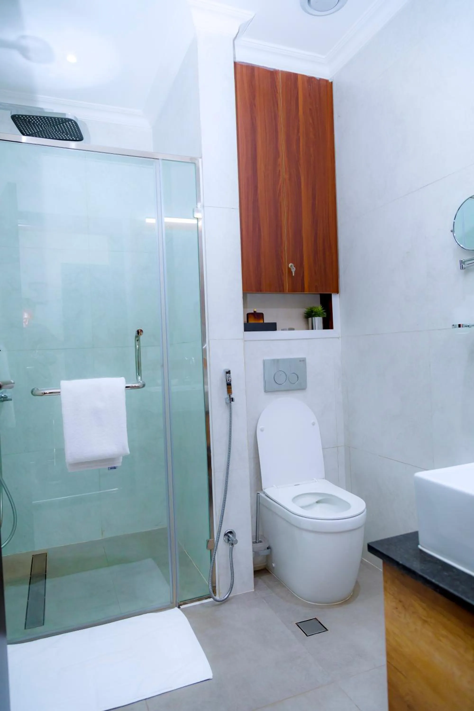 Shower in Kigali Paramount Hotel