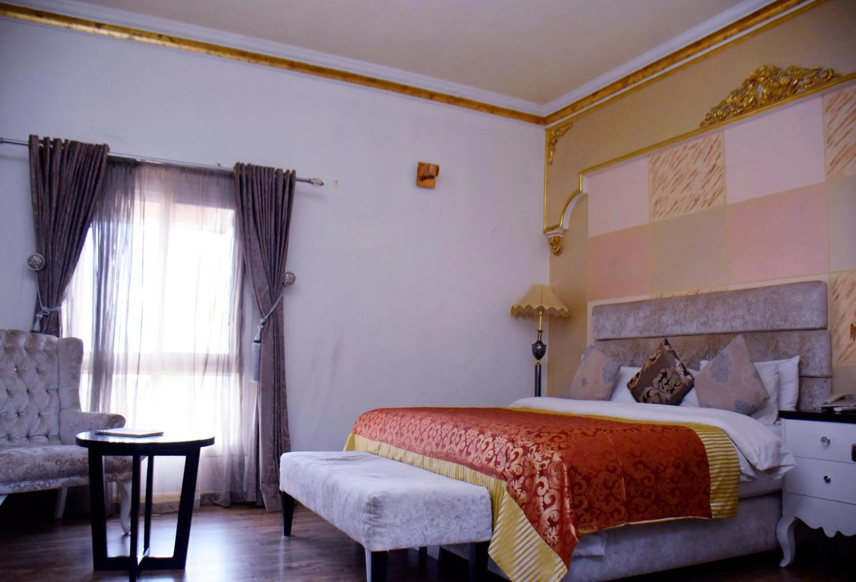 Bed in Sandralia Hotel Limited, Abuja