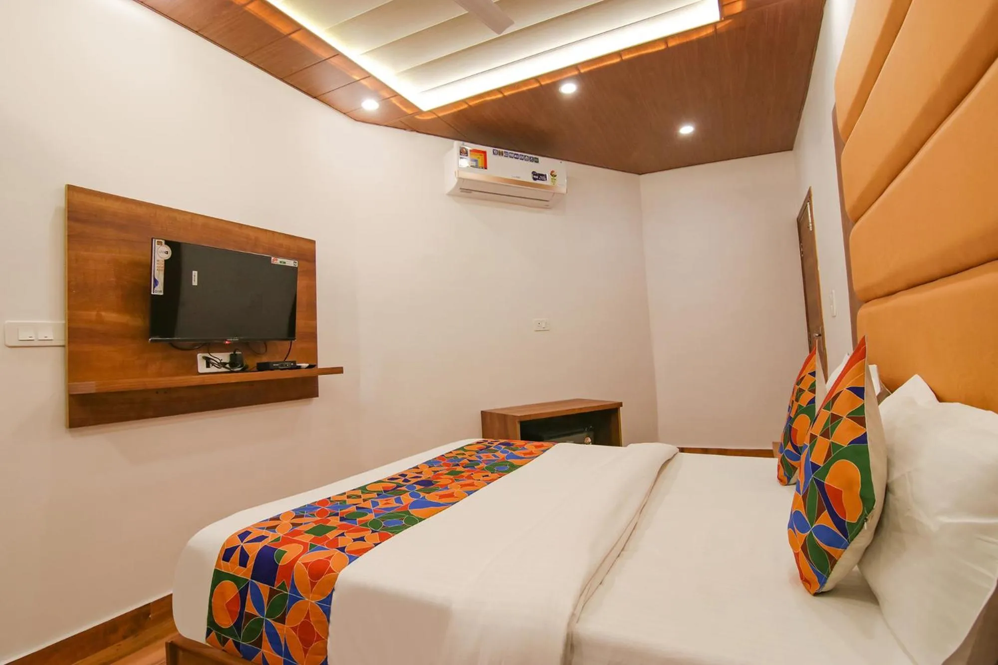 Bed in FabHotel Ambassador