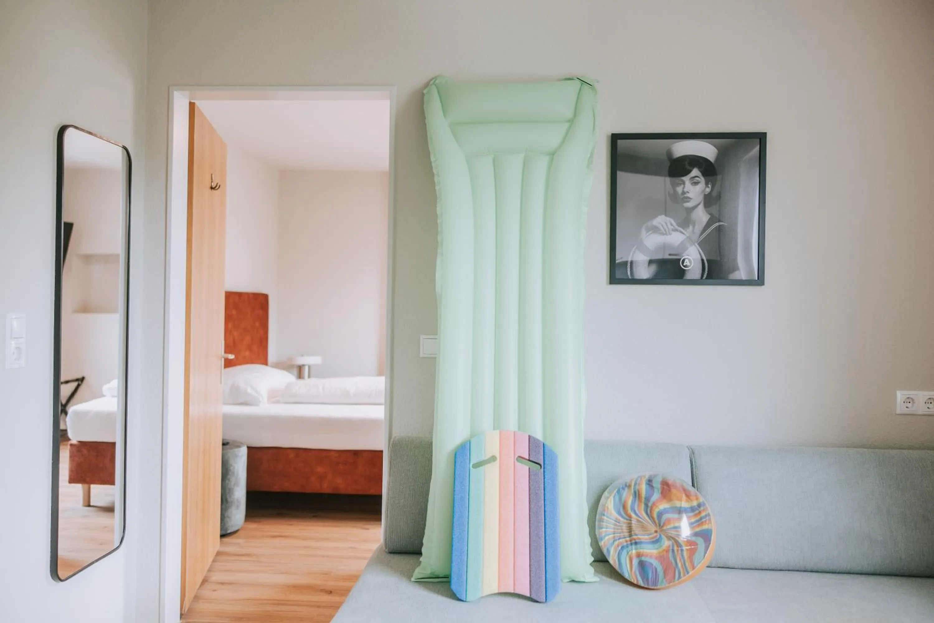 Photo of the whole room, Bed in Velotique Hotel Angelika - Self-Check-in