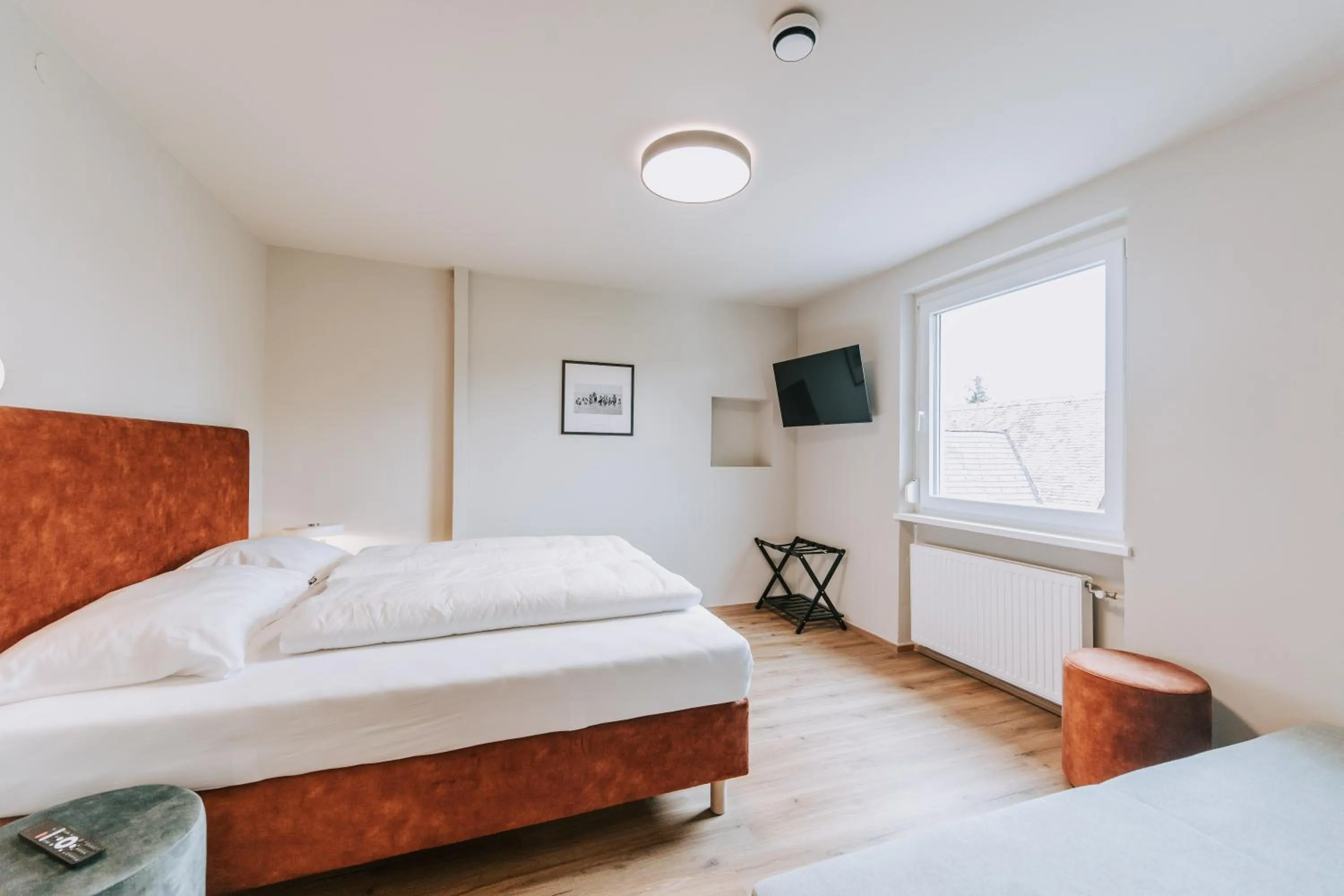 Bed in Velotique Hotel Angelika - Self-Check-in