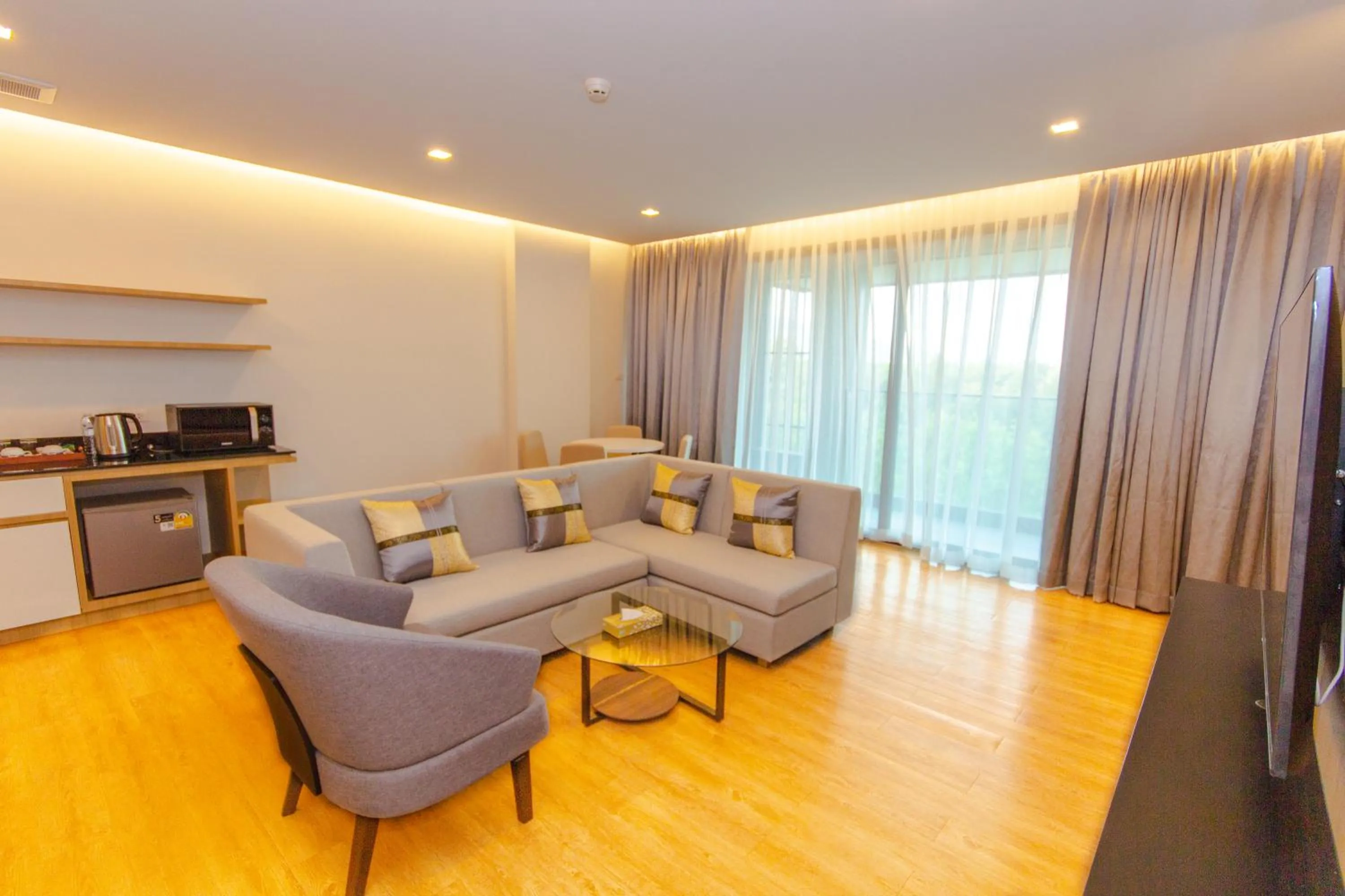 Living room in The Grand Chaiyapruek Nimman Chiangmai