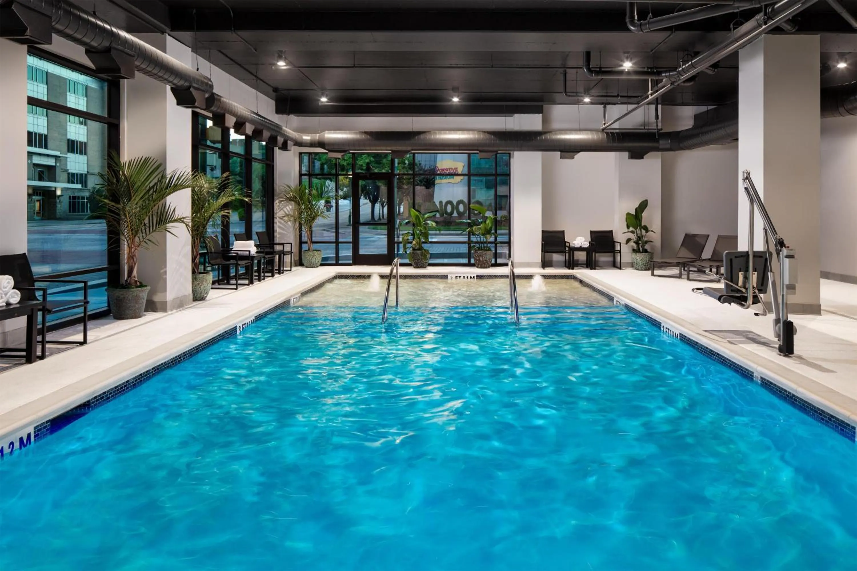 Pool view in Embassy Suites By Hilton Chattanooga Downtown