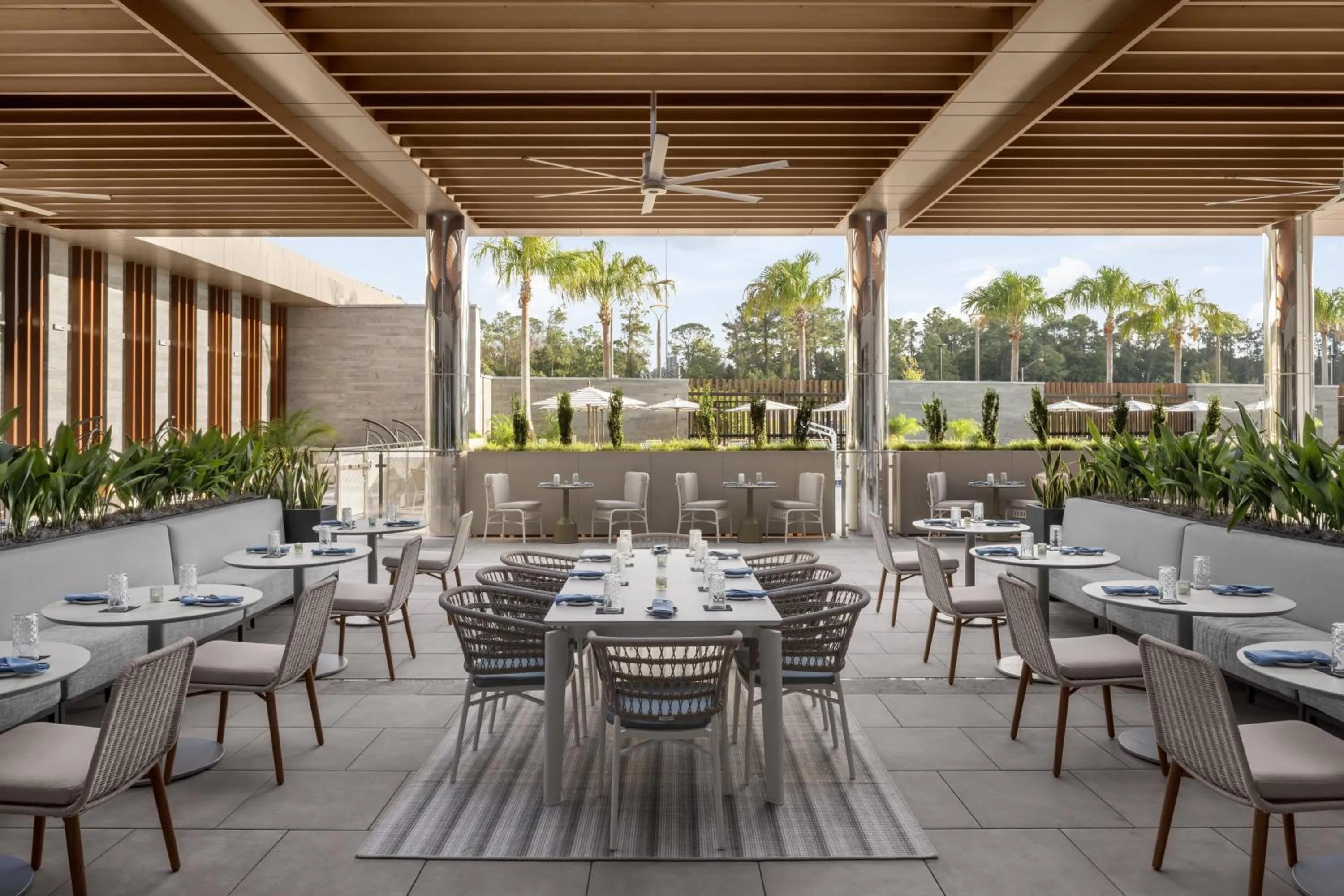 Patio in Hilton Jacksonville At Mayo Clinic