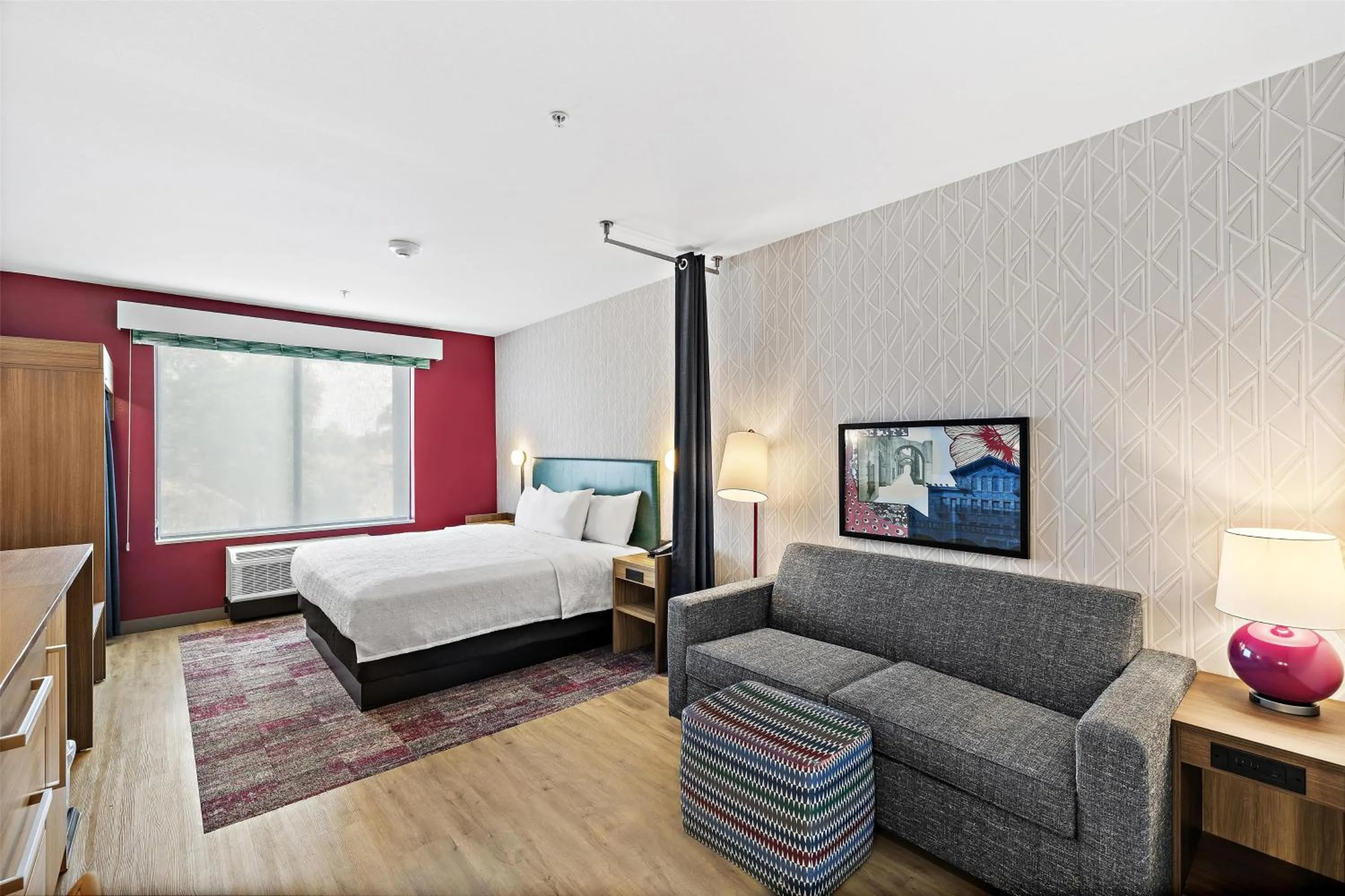 Bed in Home2 Suites By Hilton Riverside Downtown