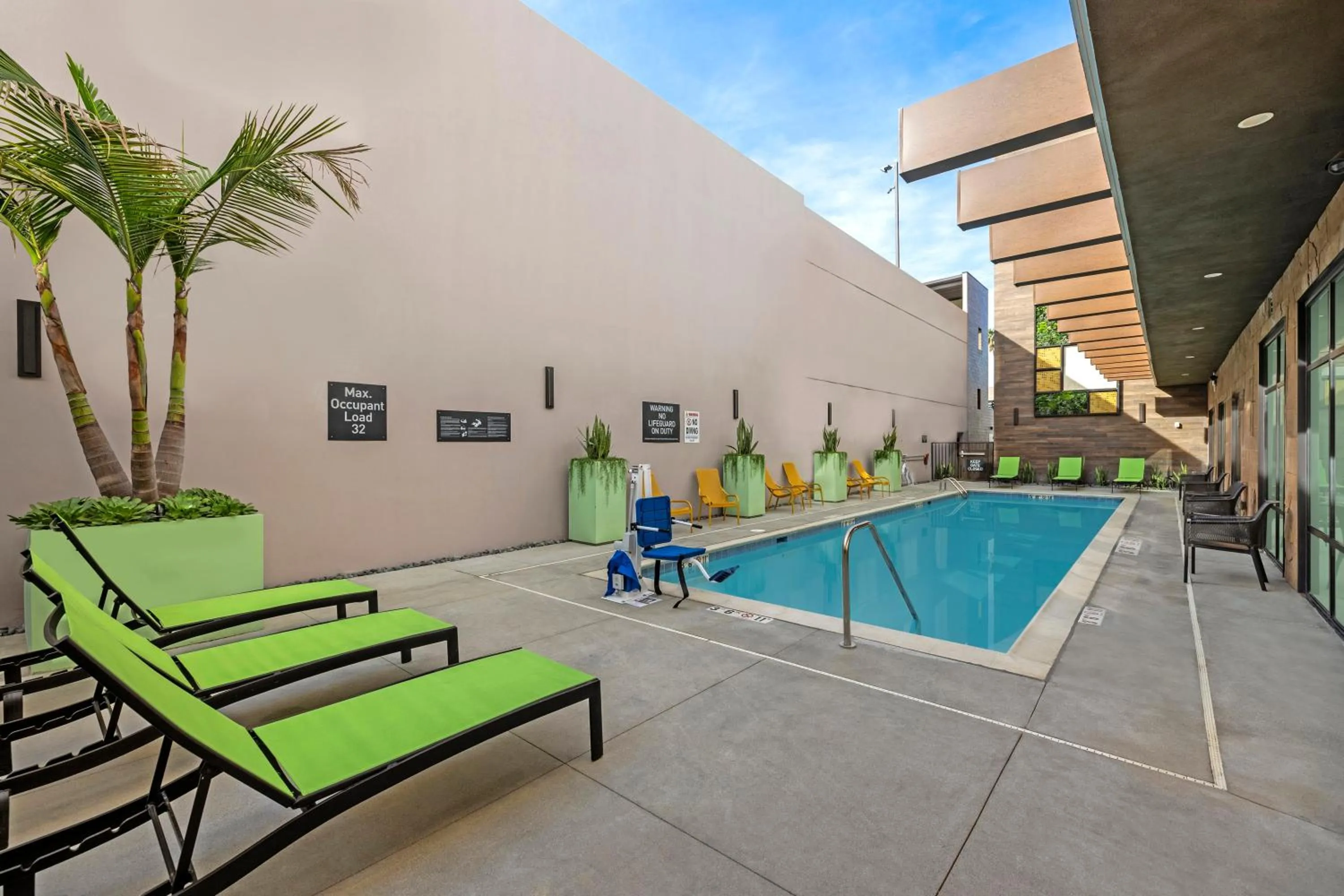 Swimming pool in Home2 Suites By Hilton Riverside Downtown
