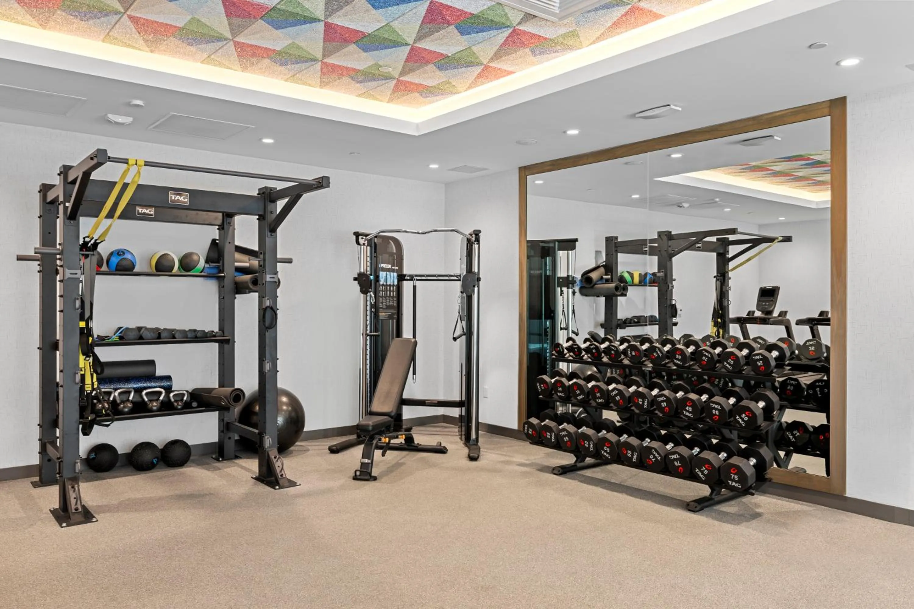 Fitness centre/facilities in Home2 Suites By Hilton Riverside Downtown
