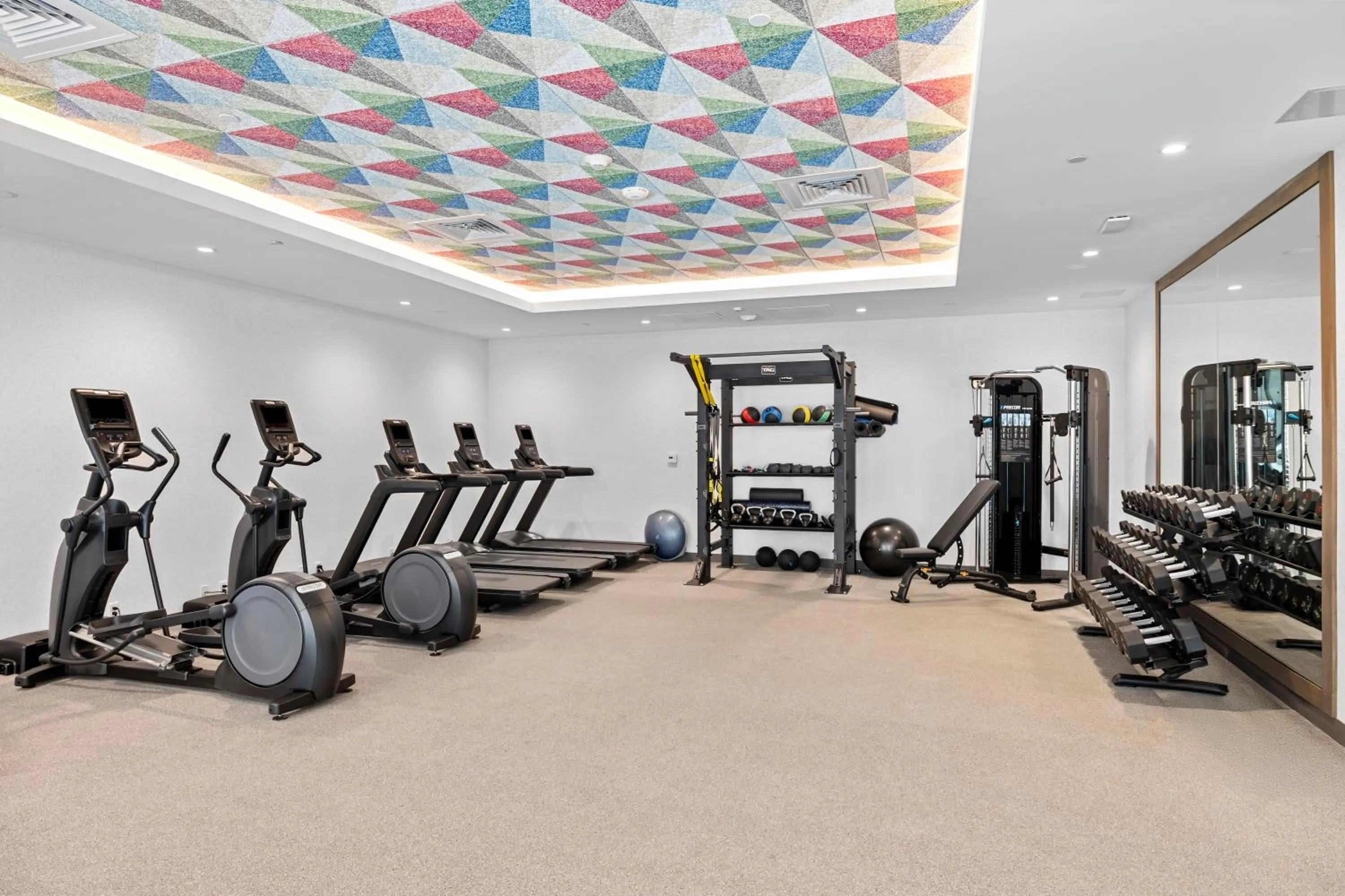 Fitness centre/facilities in Home2 Suites By Hilton Riverside Downtown