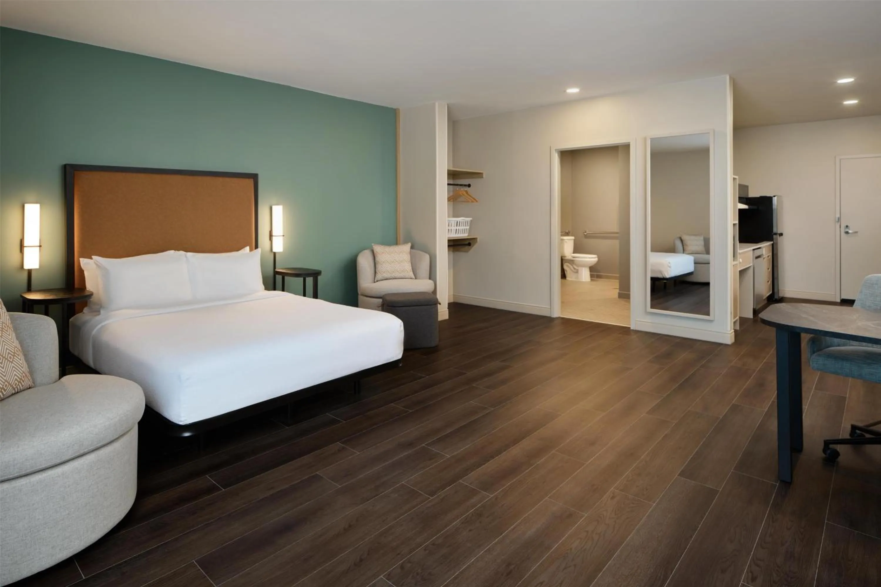 Bed in LivSmart Studios By Hilton Tullahoma