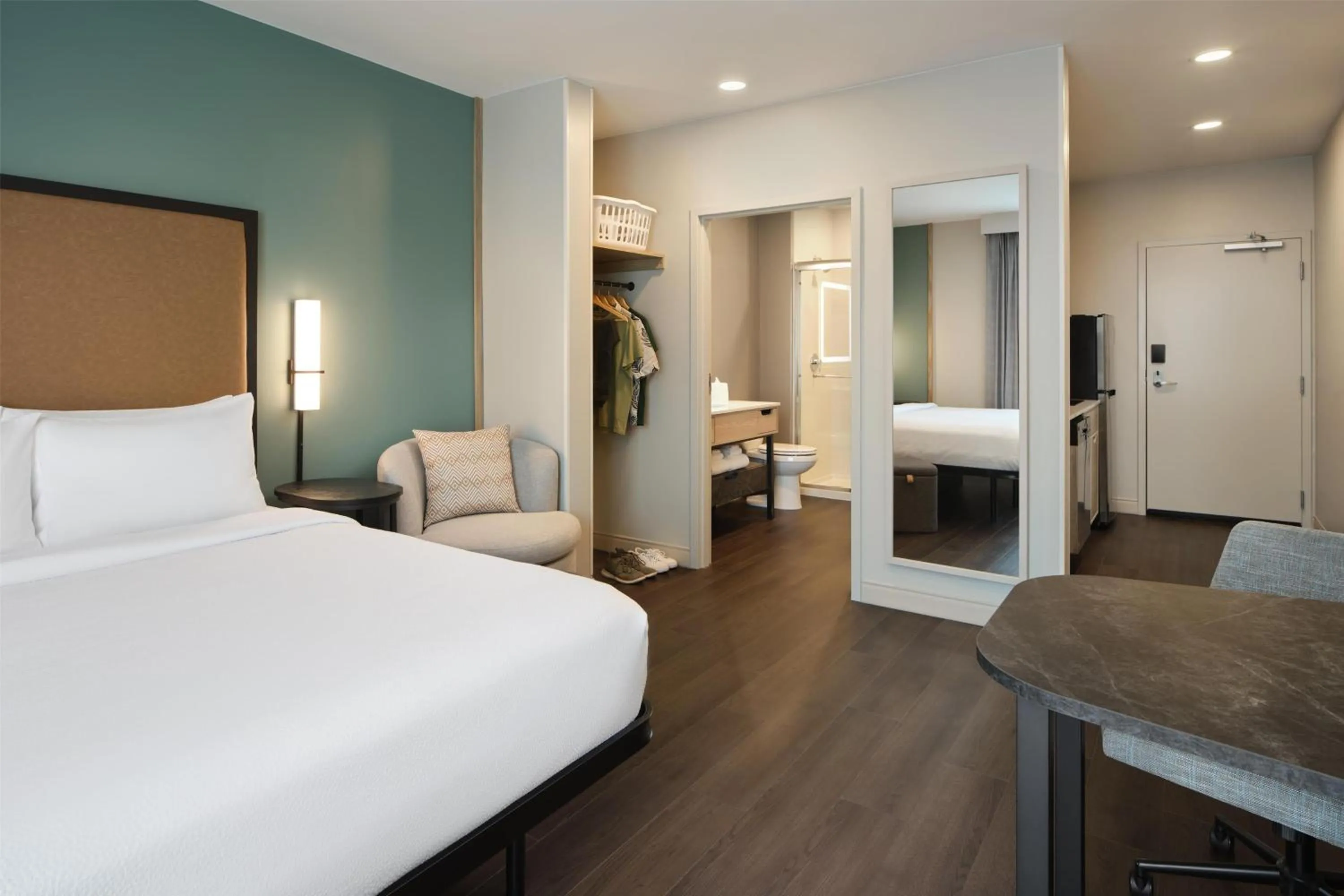 Bed in LivSmart Studios By Hilton Tullahoma