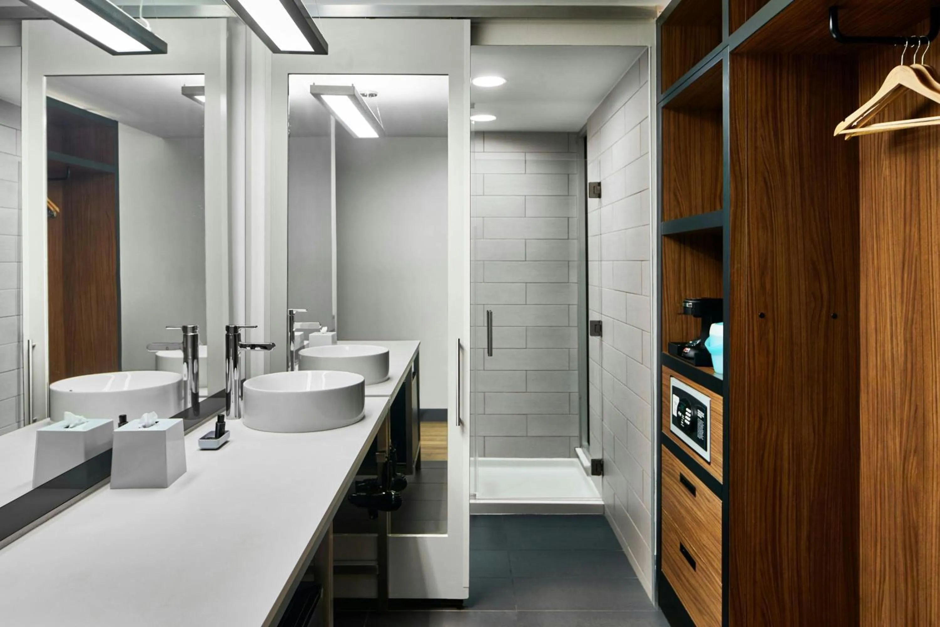 Bathroom in Aloft Raleigh