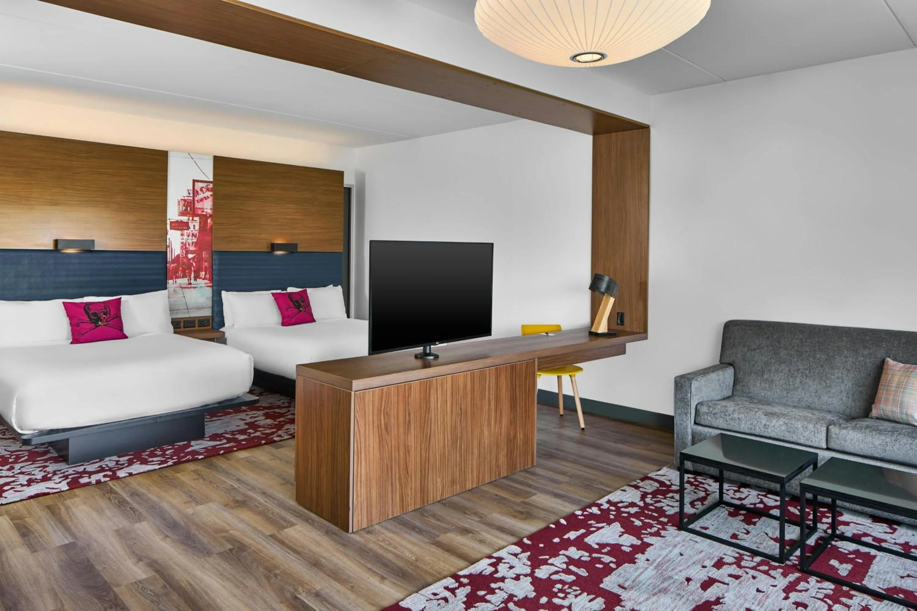 Bedroom in Aloft Raleigh