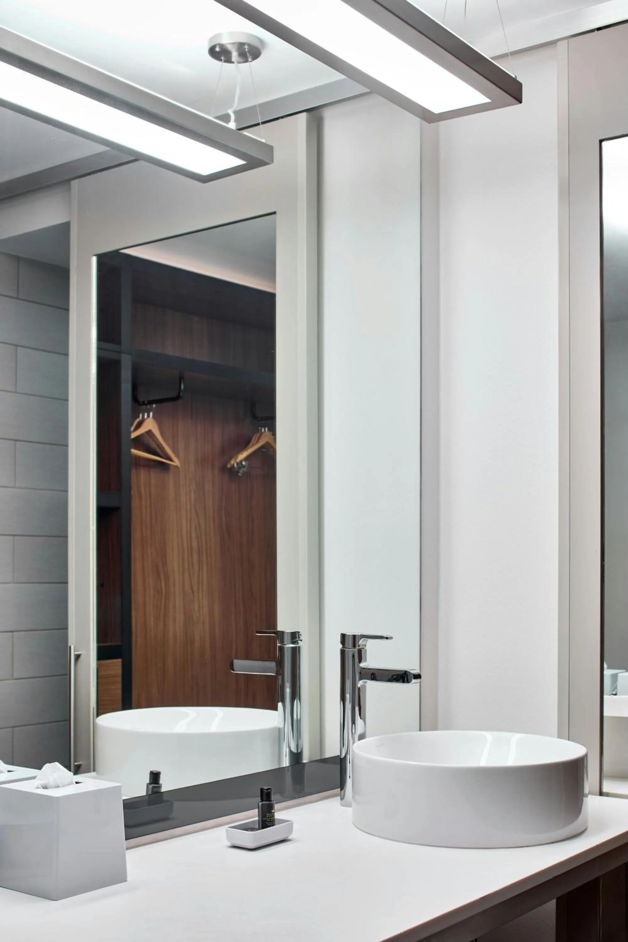 Bathroom in Aloft Raleigh