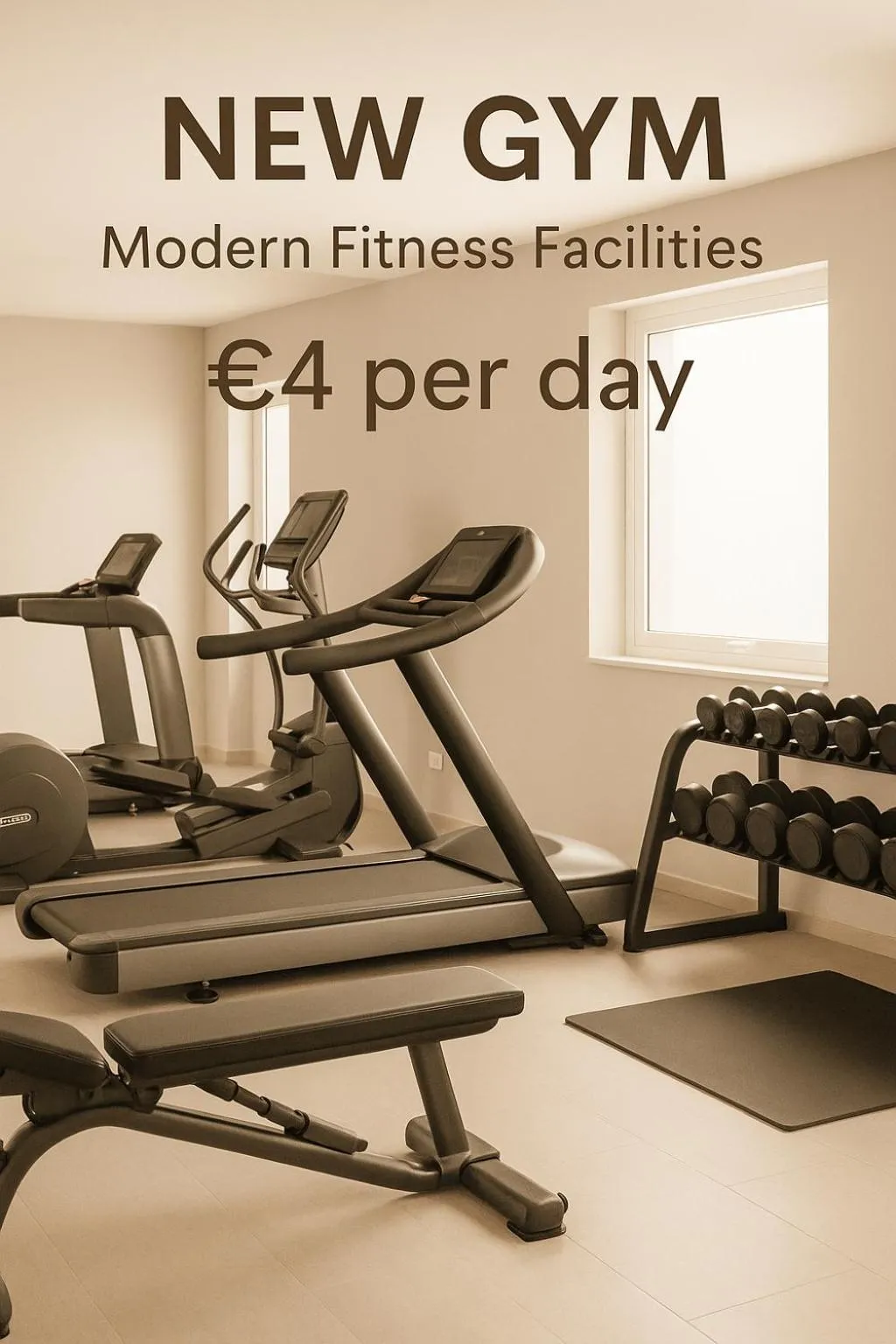 Fitness centre/facilities in Hotel Algorfa