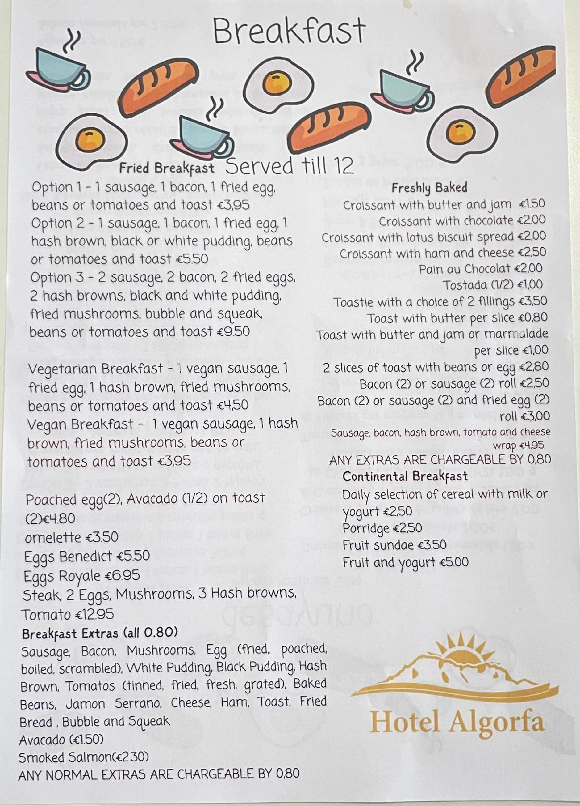 Food in Hotel Algorfa