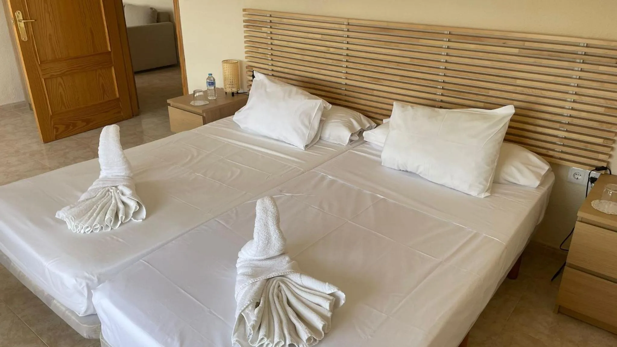 Bed in Hotel Algorfa