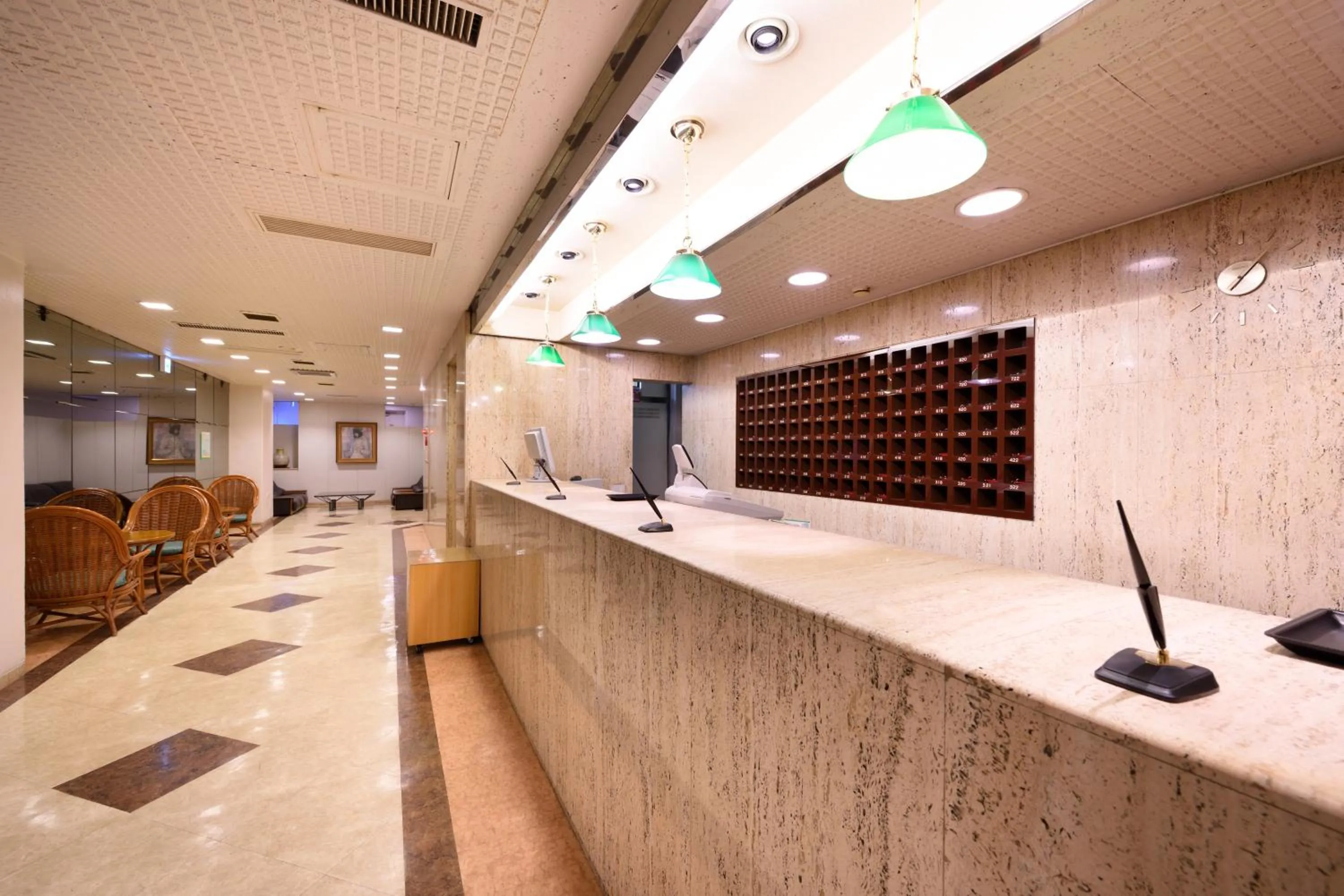 Lobby or reception in Morioka New City Hotel