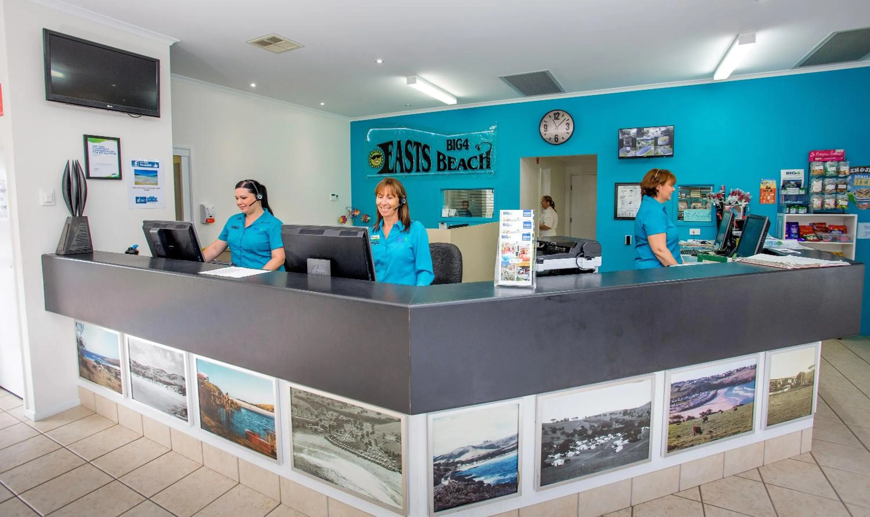 Lobby or reception in BIG4 Easts Beach Holiday Park