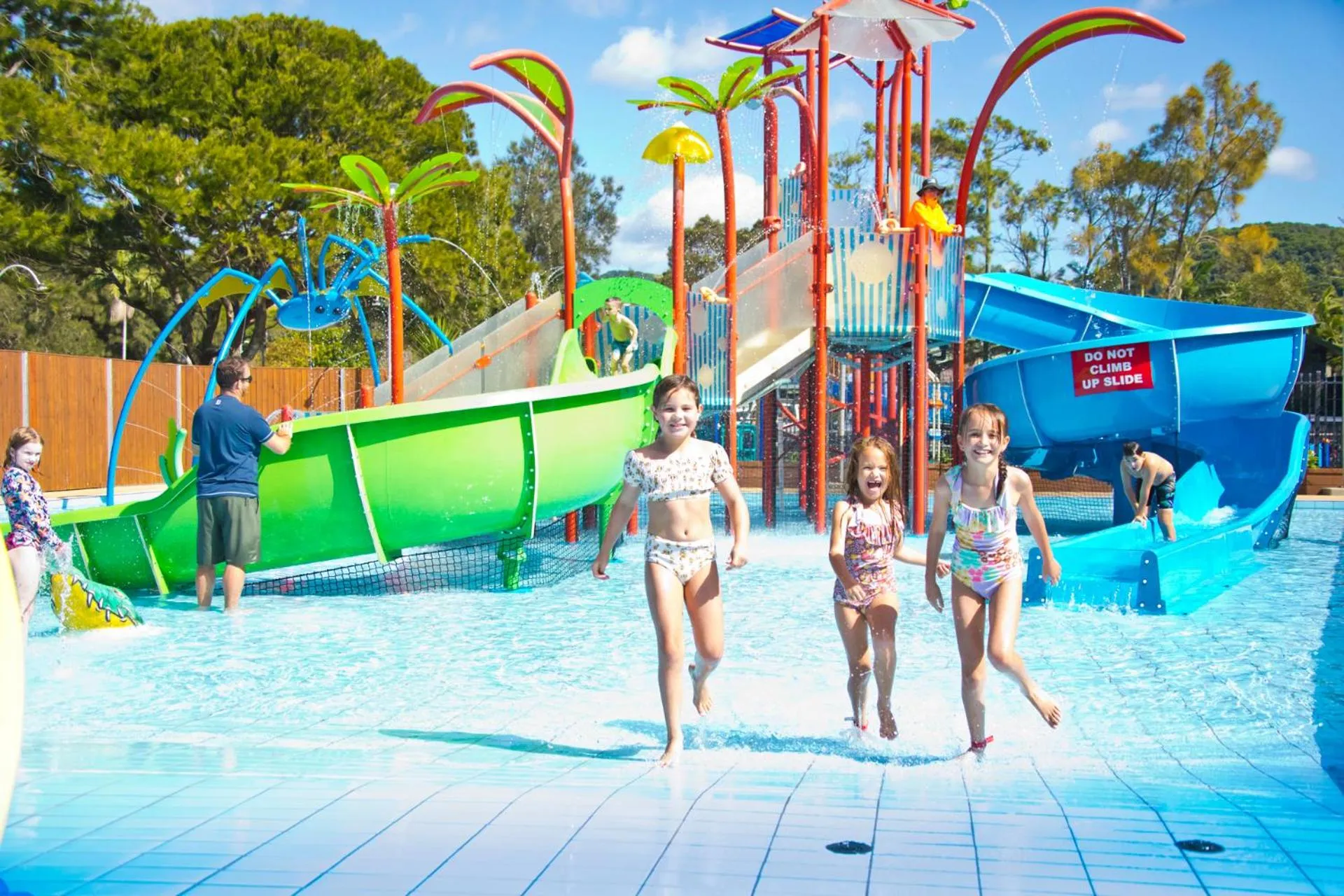 Aqua park in BIG4 Easts Beach Holiday Park