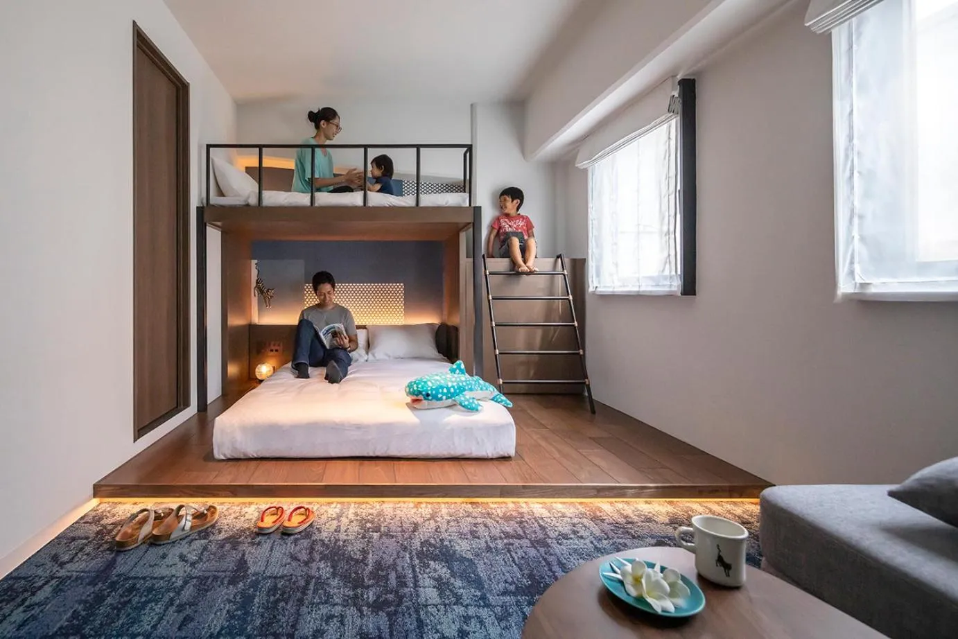 Bed in Estinate Hotel Naha