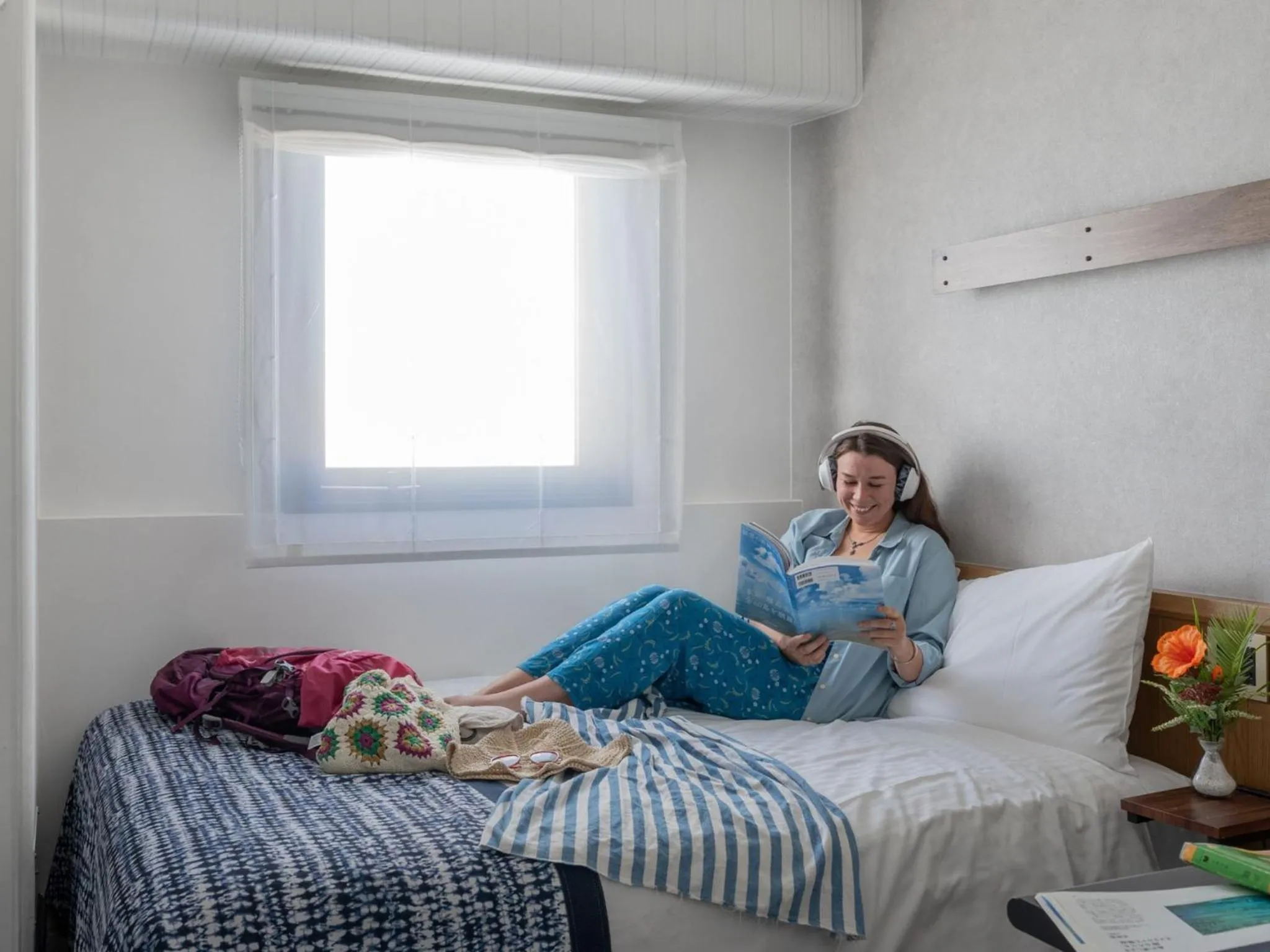 Bed in Estinate Hotel Naha