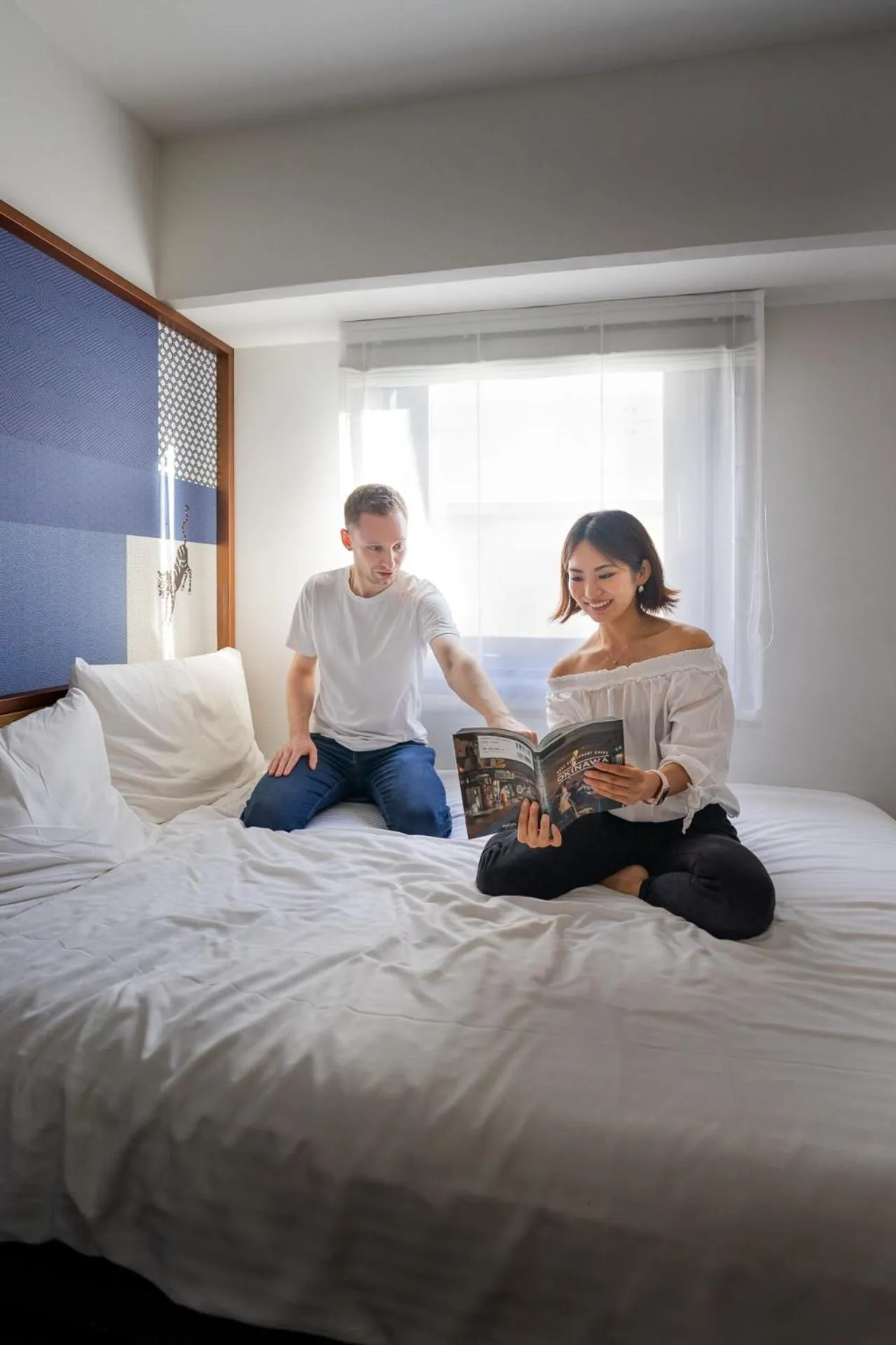 Bed in Estinate Hotel Naha