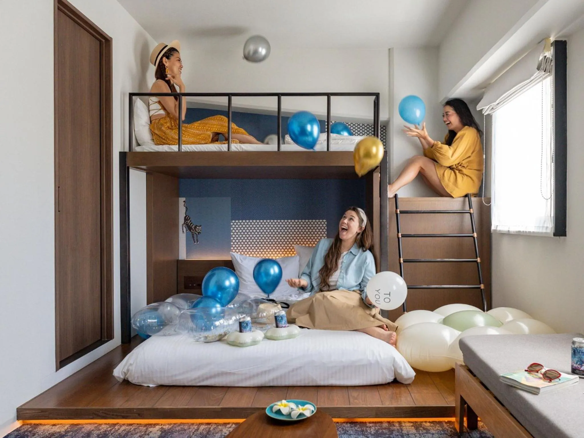 Bed in Estinate Hotel Naha