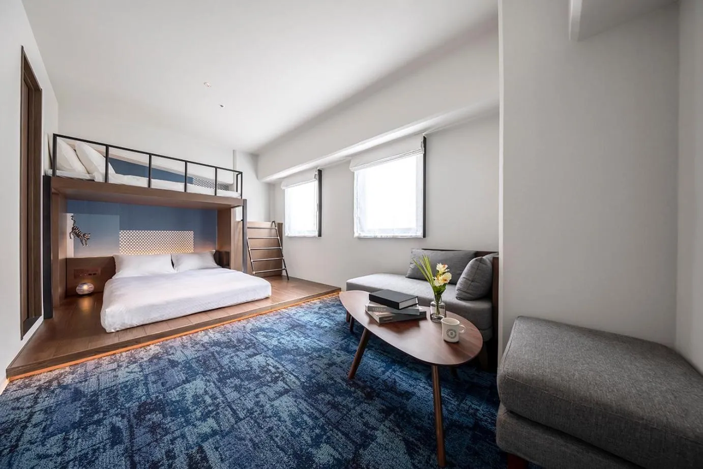 Bed in Estinate Hotel Naha