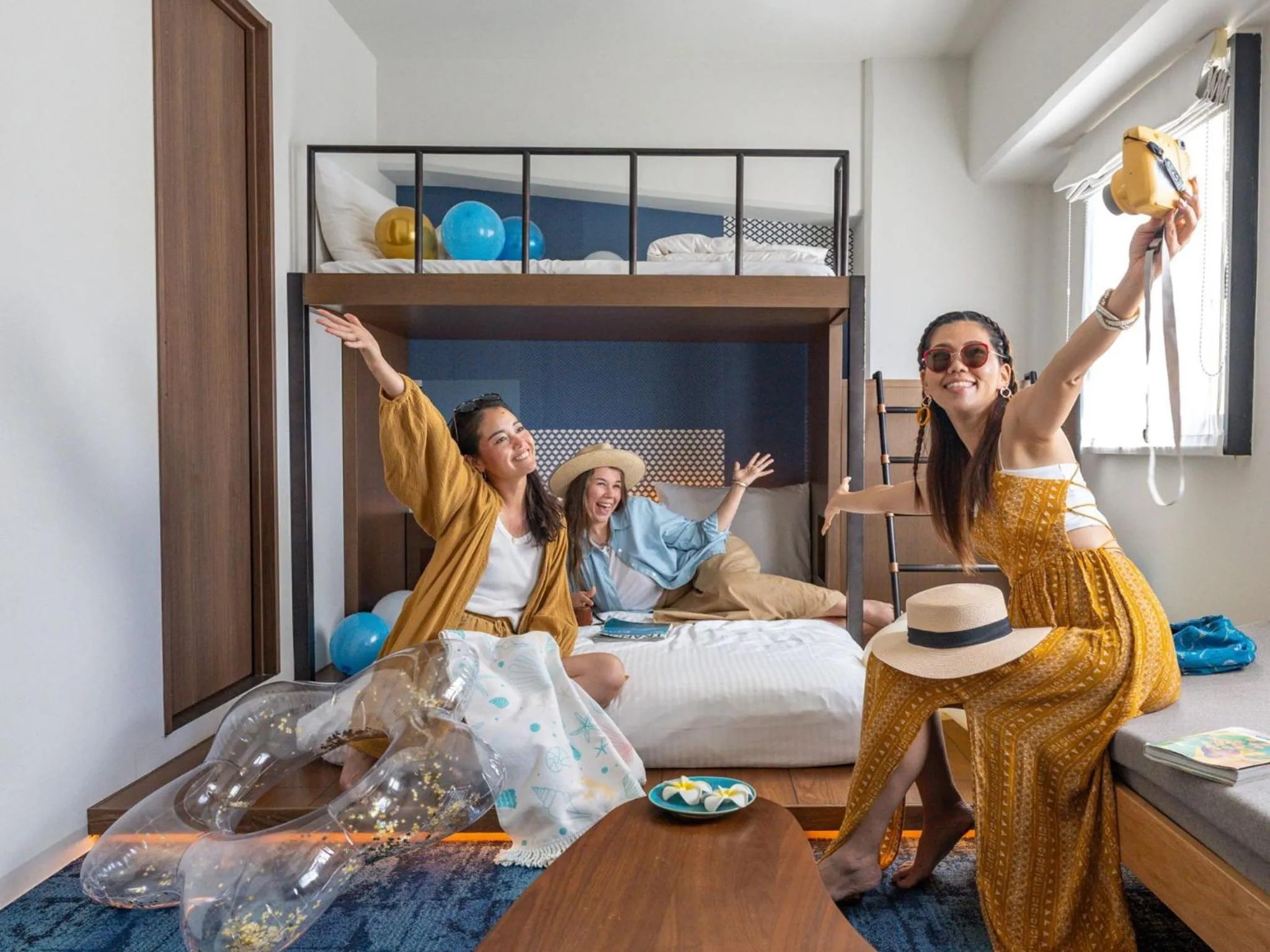 Bed in Estinate Hotel Naha