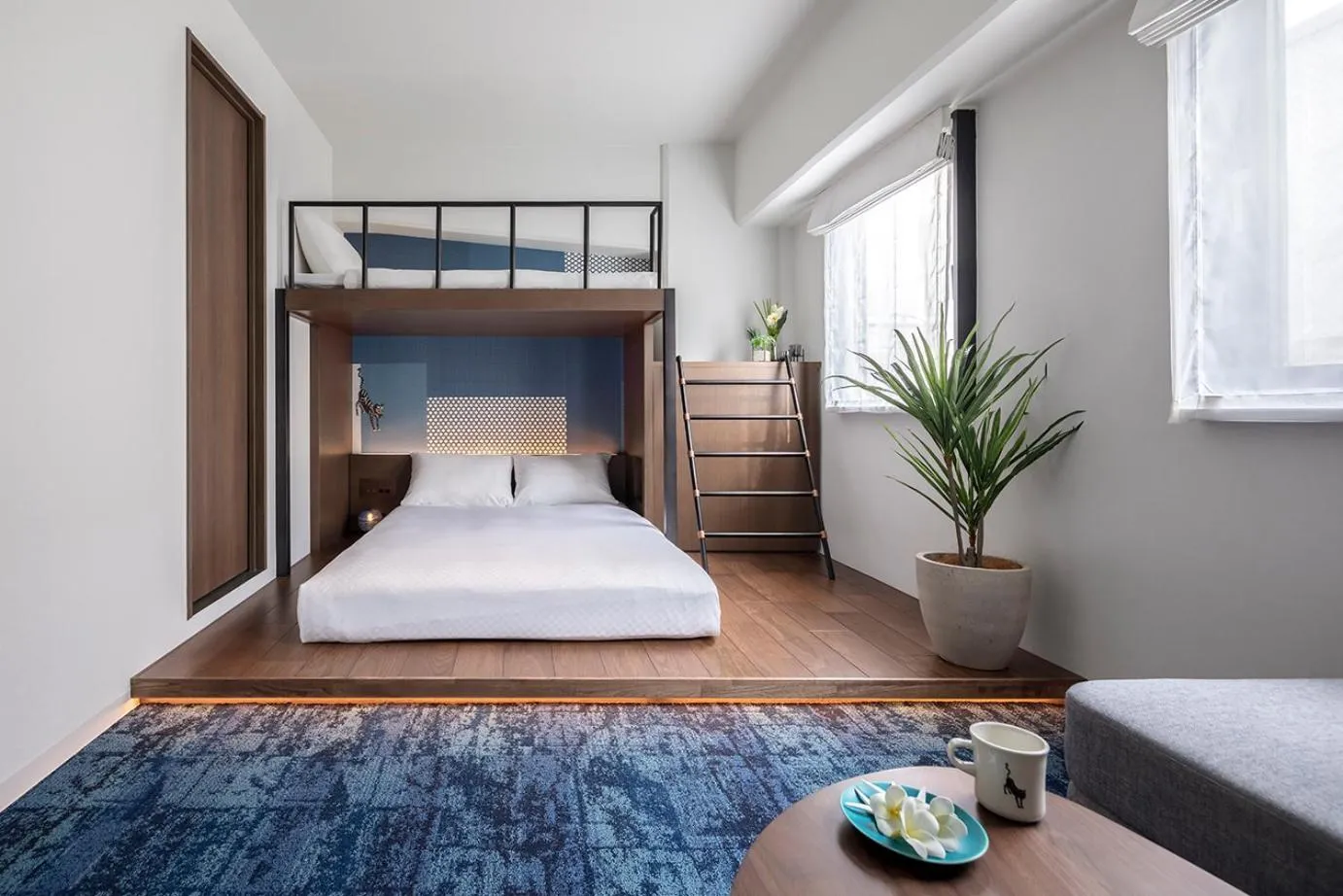 Bed in Estinate Hotel Naha