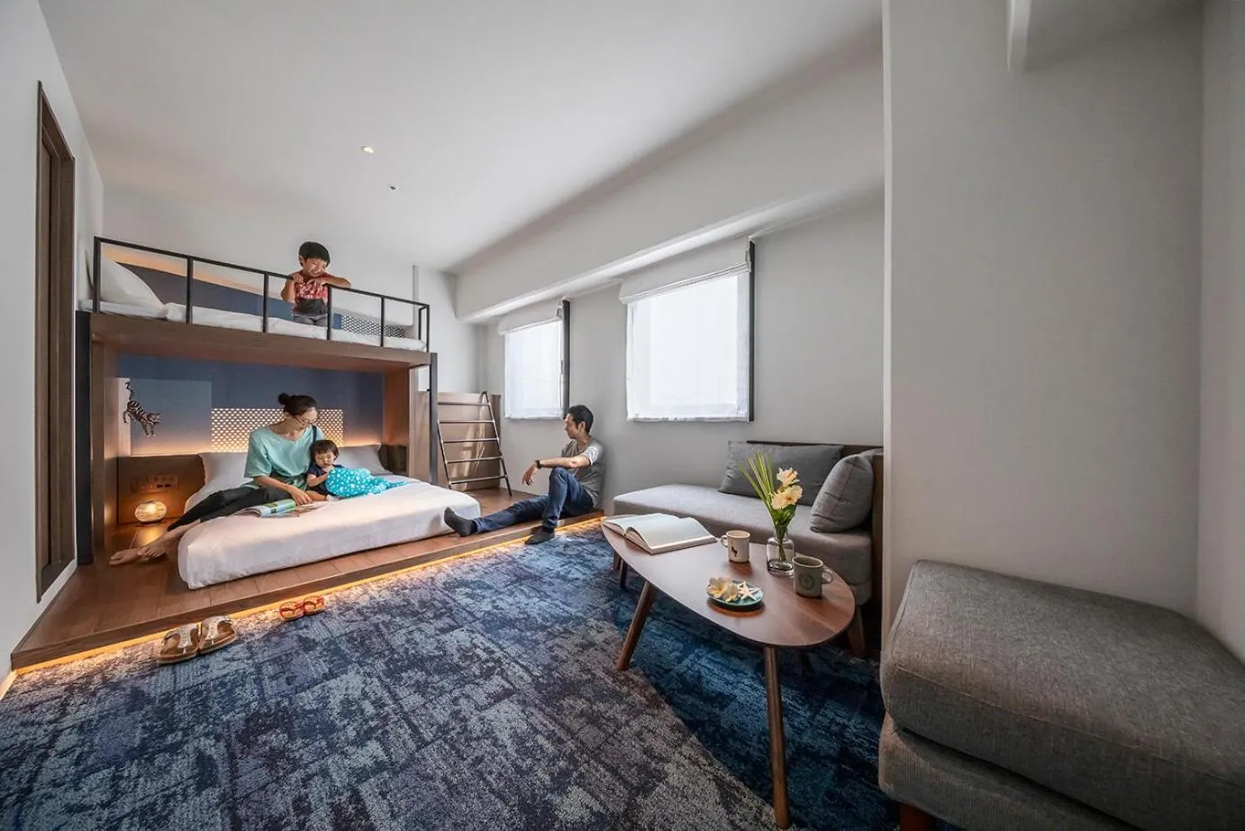 Bed in Estinate Hotel Naha