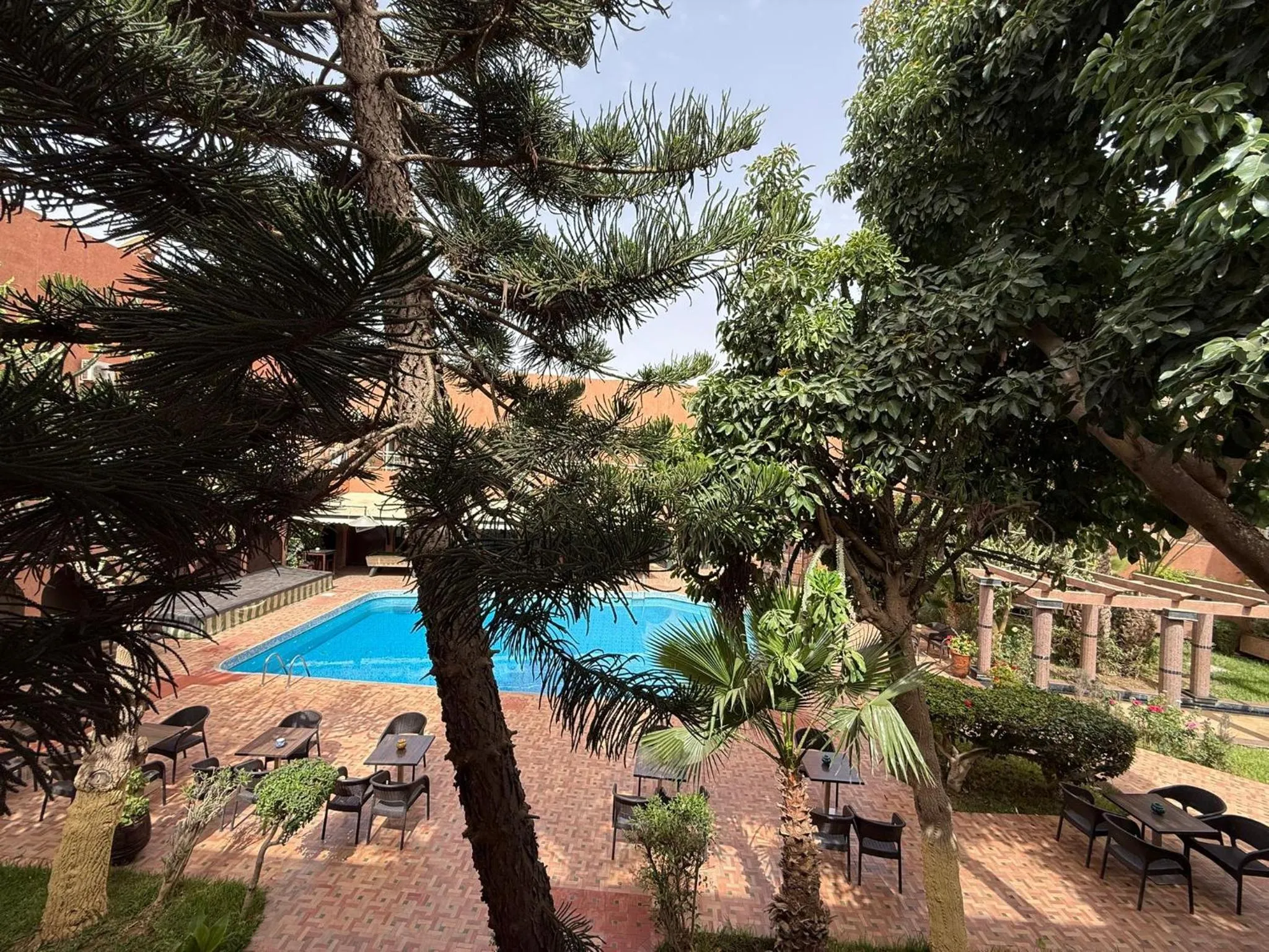 Garden view in Hotel Tiznit