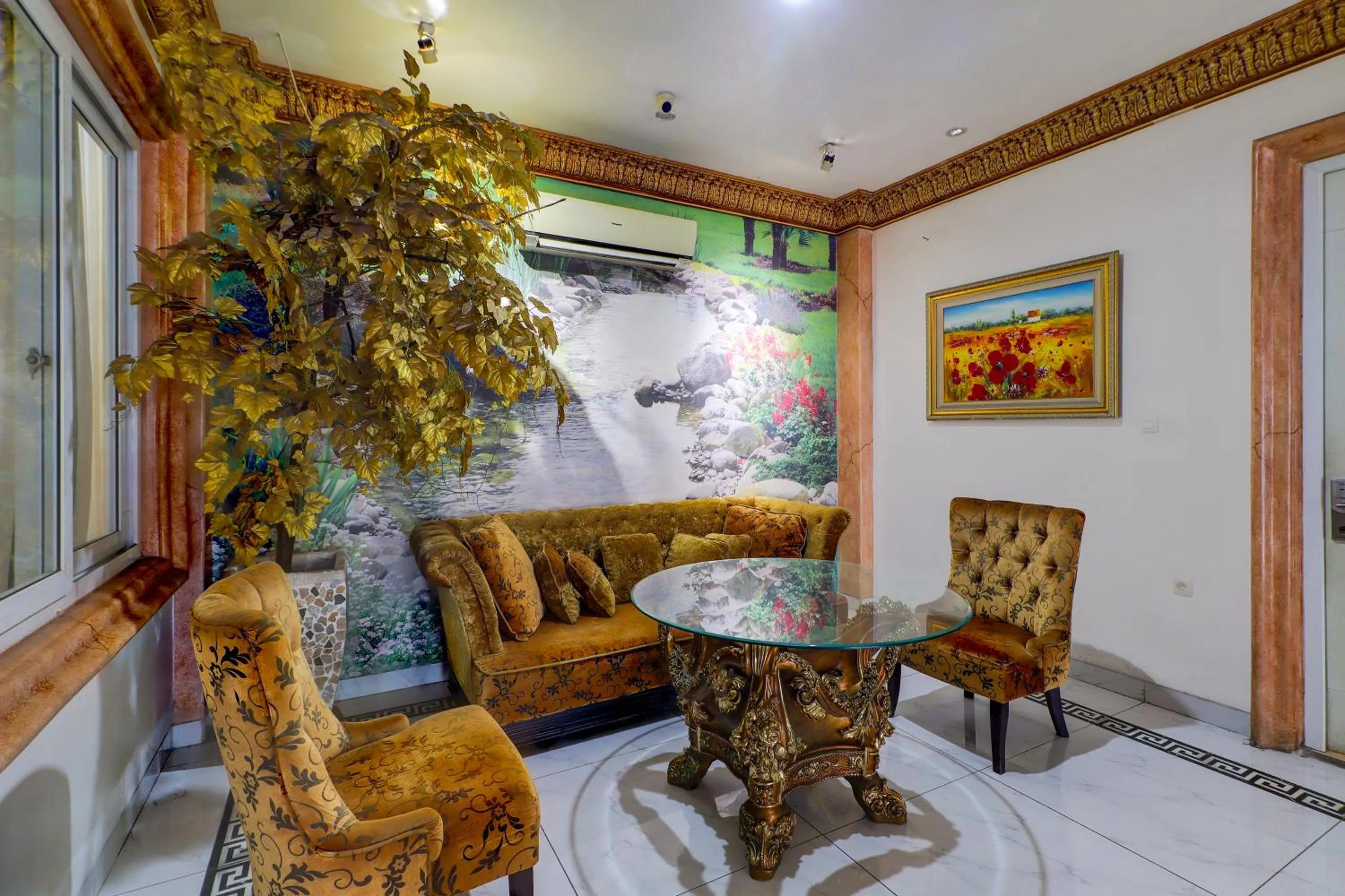 Seating area in Hotel O My Home@Bali