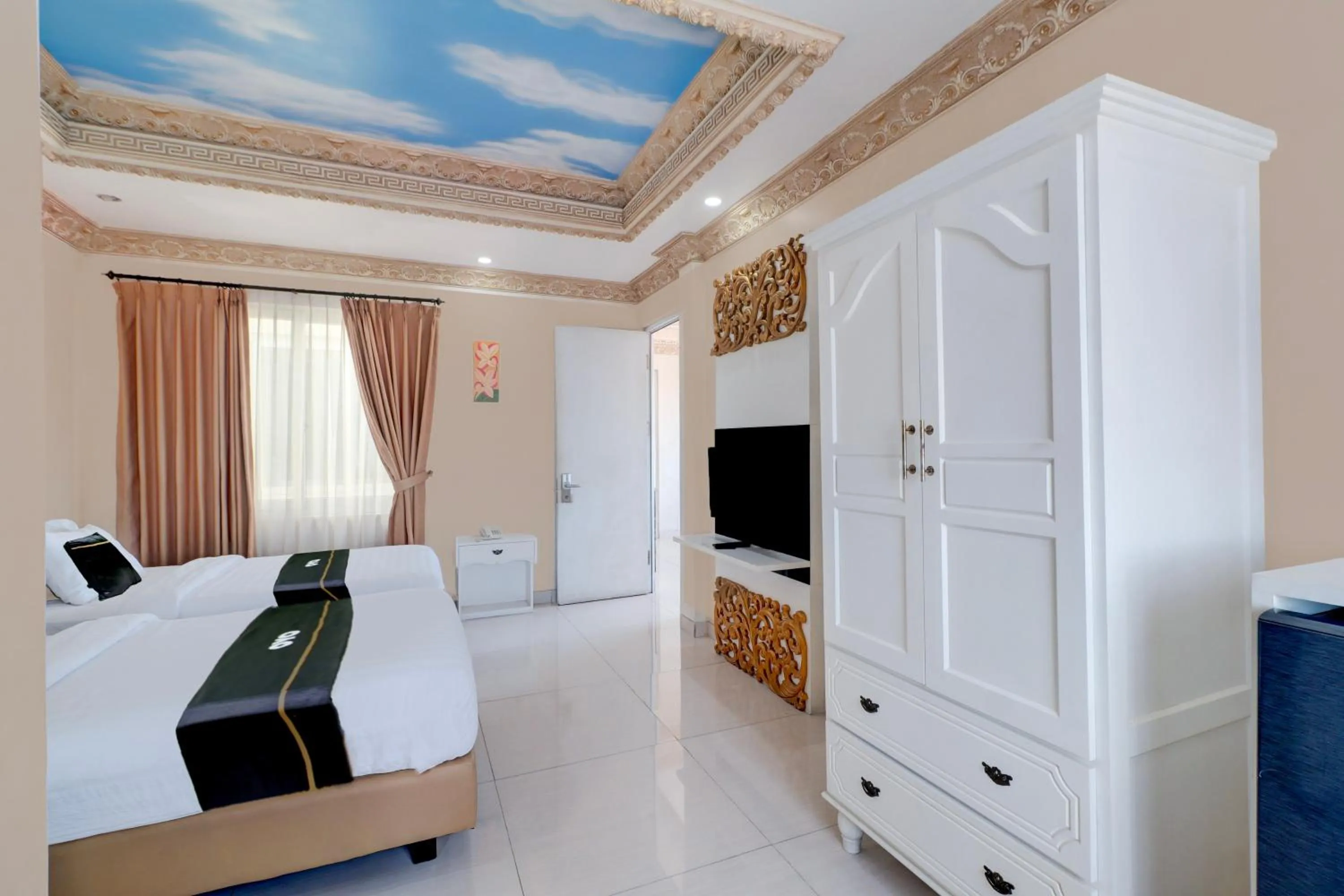 Bedroom, Bed in Hotel O My Home@Bali