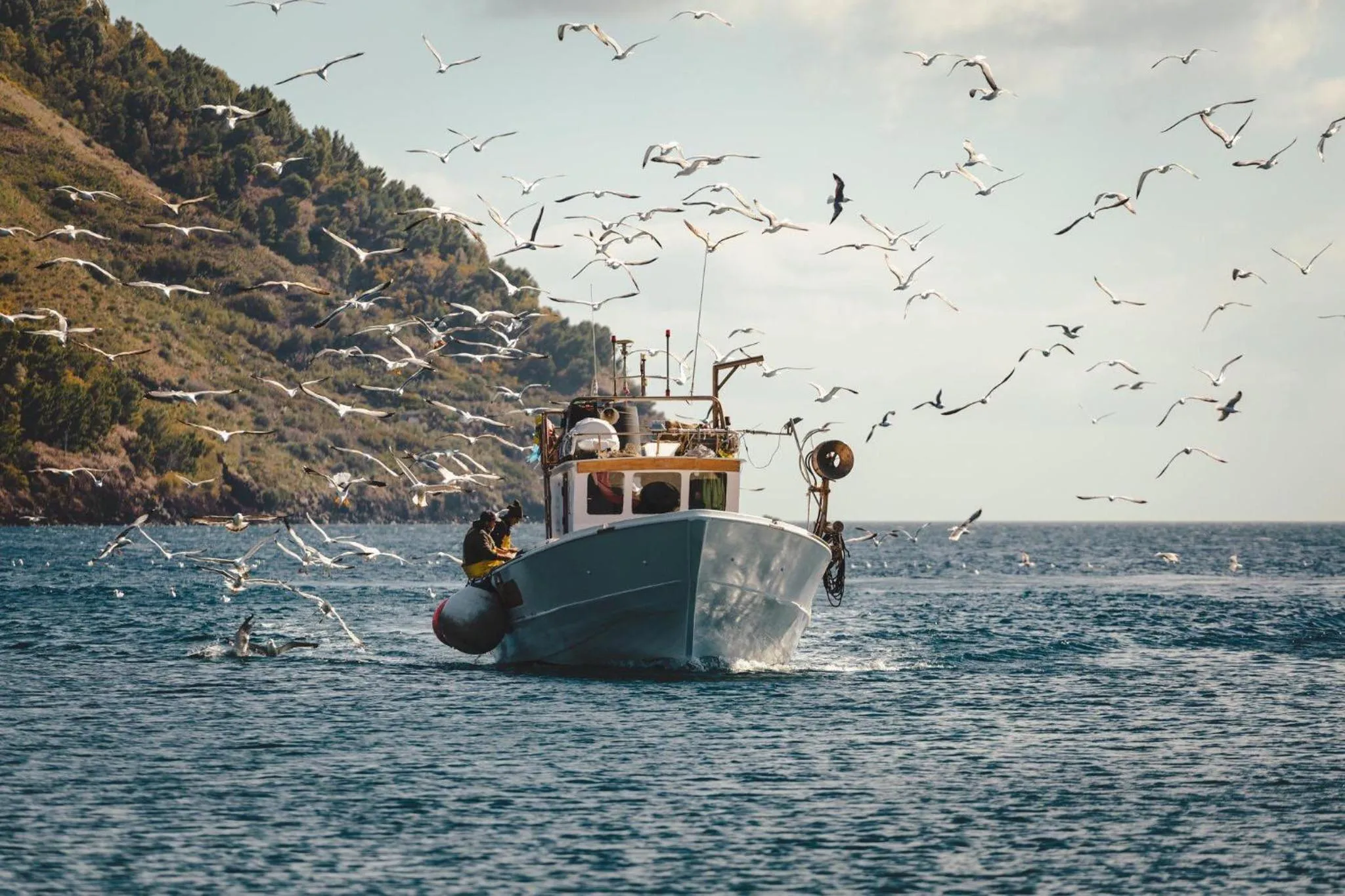 People in Punta Sallustro Lipari