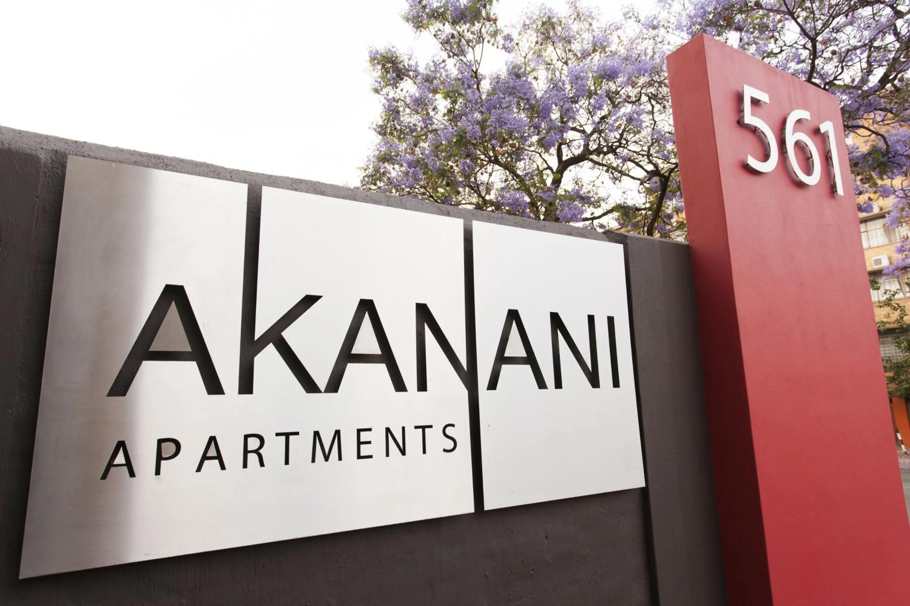 Facade/entrance in Akanani Apartments