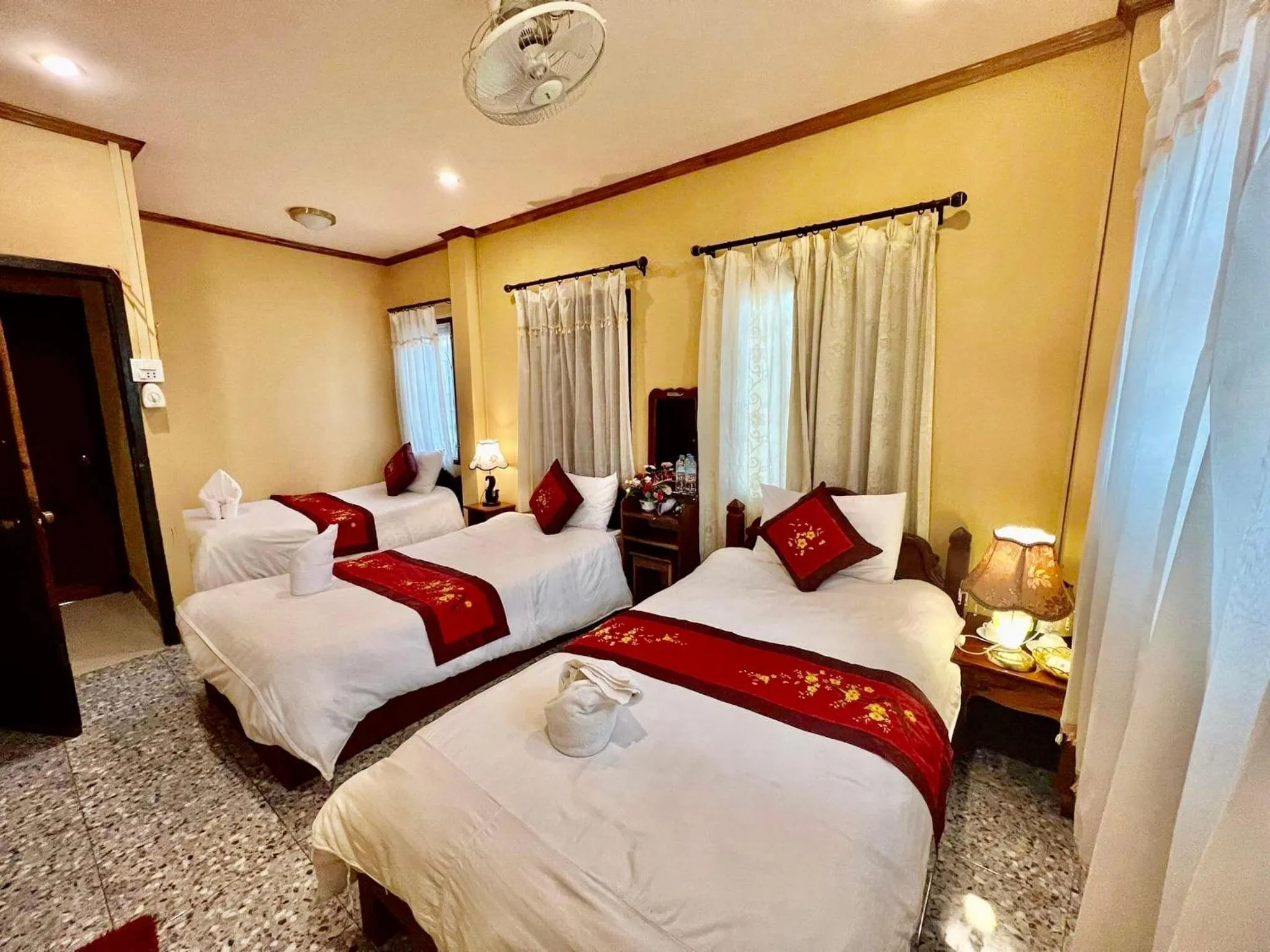 Bed in Nocknoy Lanexang Guest House