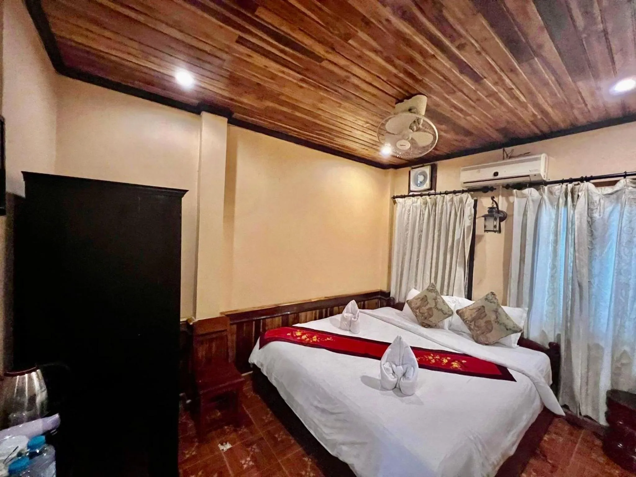 Bed in Nocknoy Lanexang Guest House