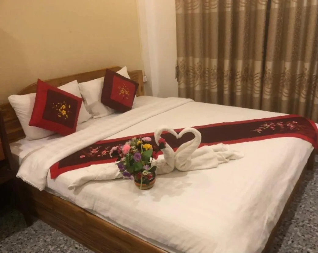 Bed in Nocknoy Lanexang Guest House