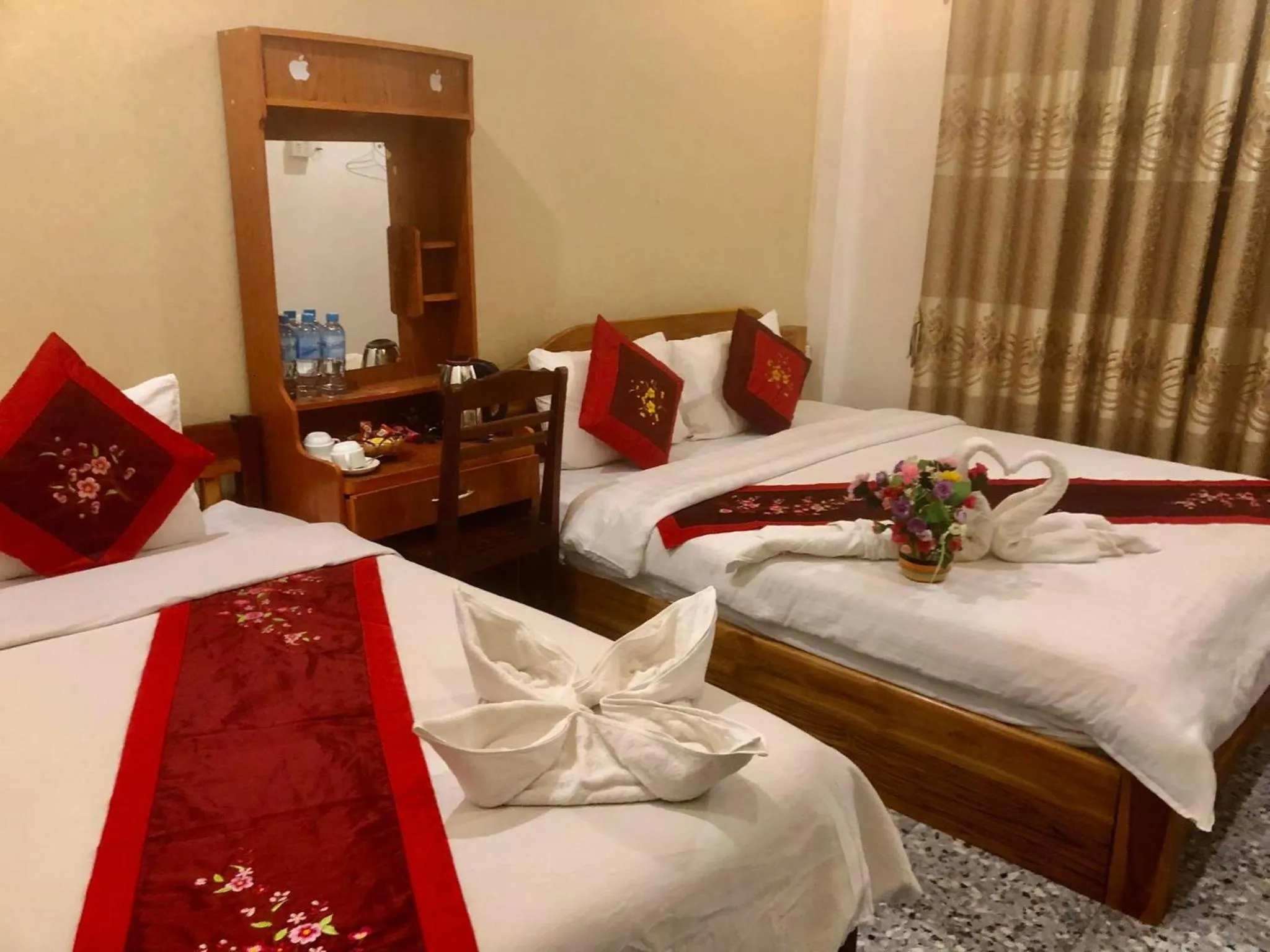 Bed in Nocknoy Lanexang Guest House