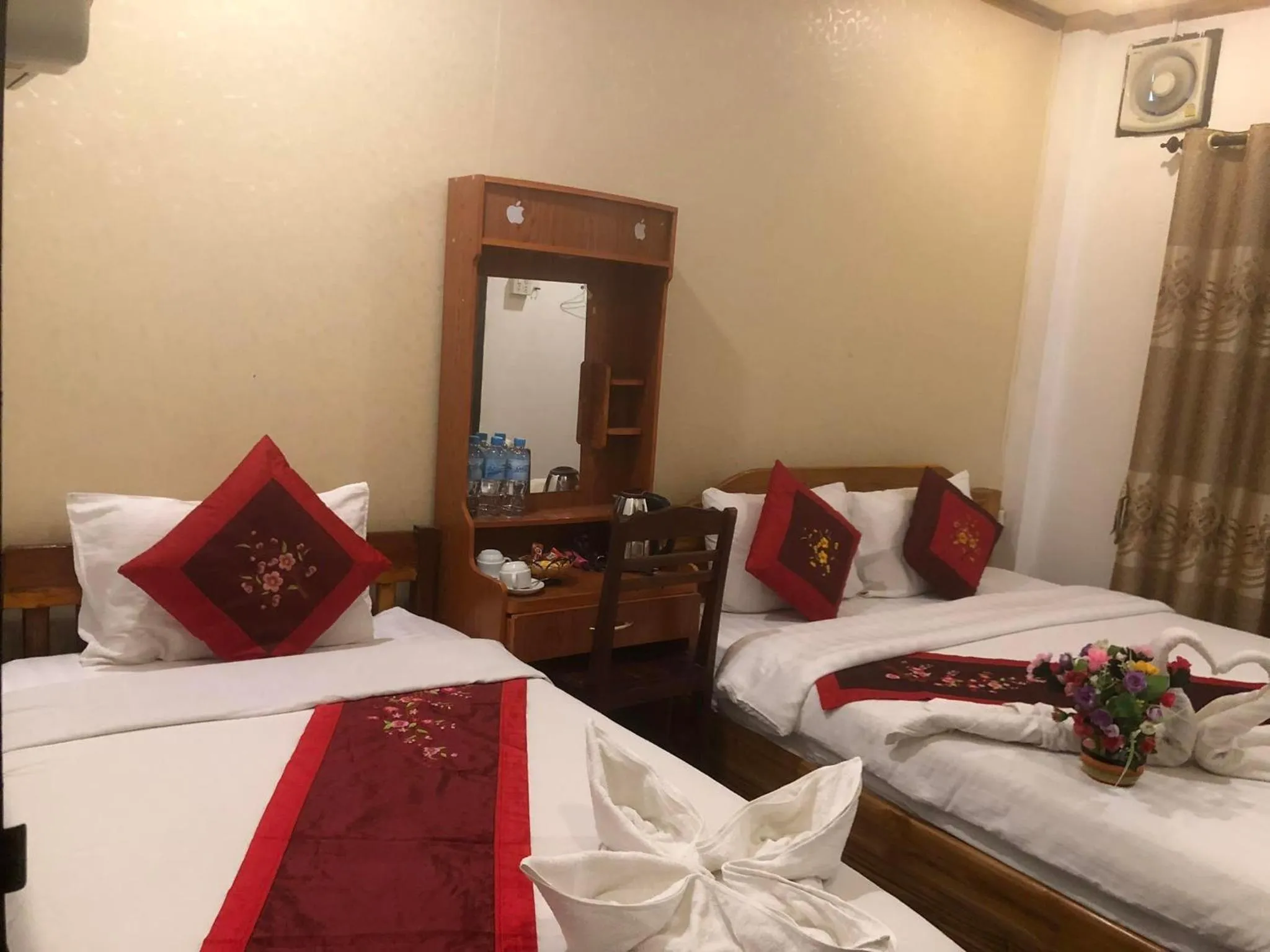 Bed in Nocknoy Lanexang Guest House