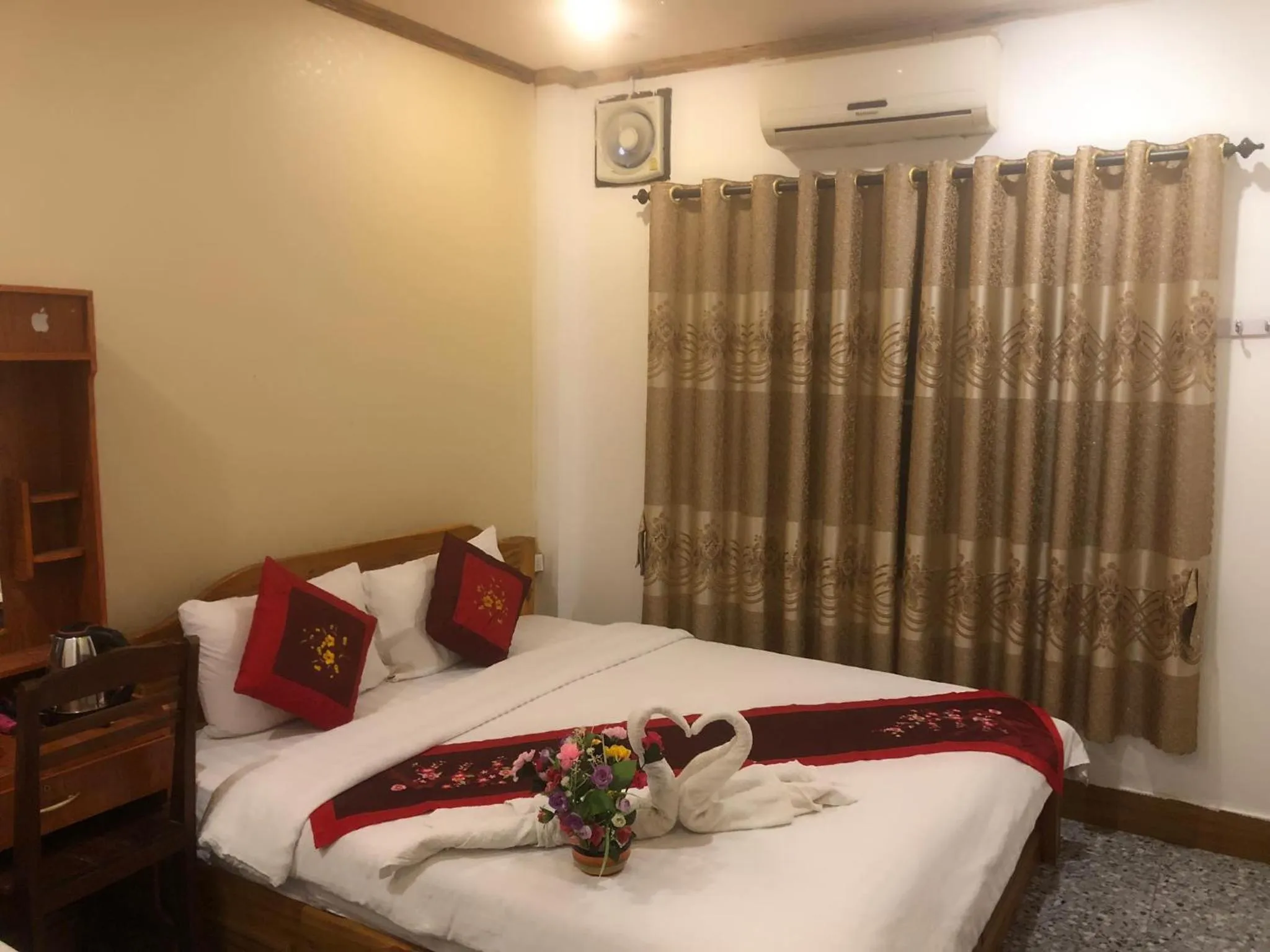 Bed in Nocknoy Lanexang Guest House