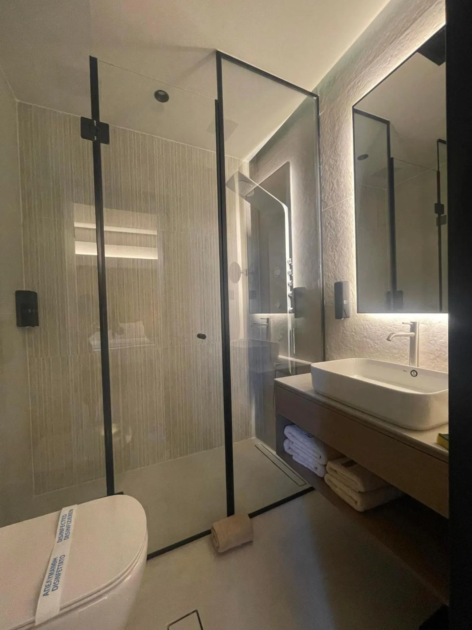 Shower in Palladion Boutique Hotel