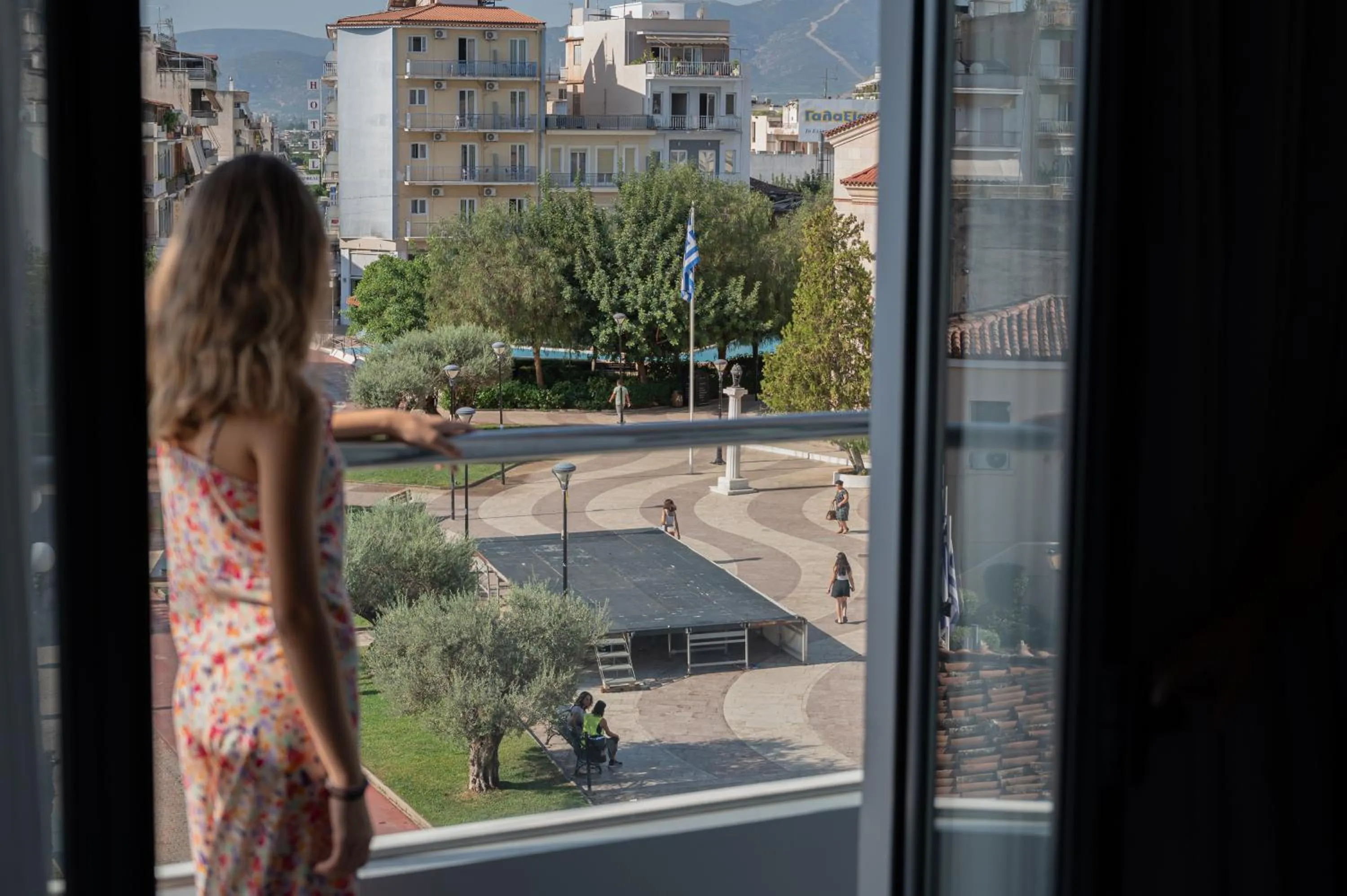 City view in Palladion Boutique Hotel