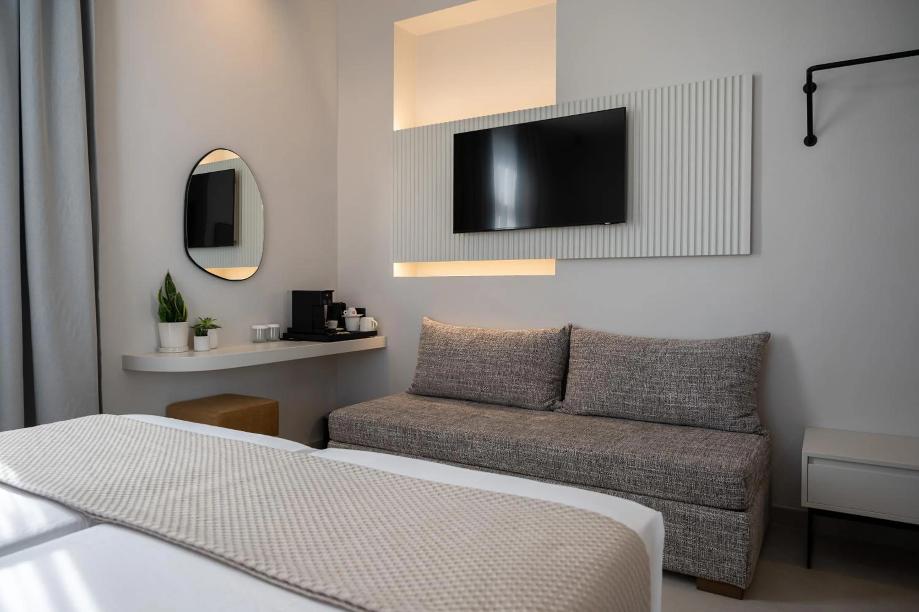 TV and multimedia, Bed in Palladion Boutique Hotel