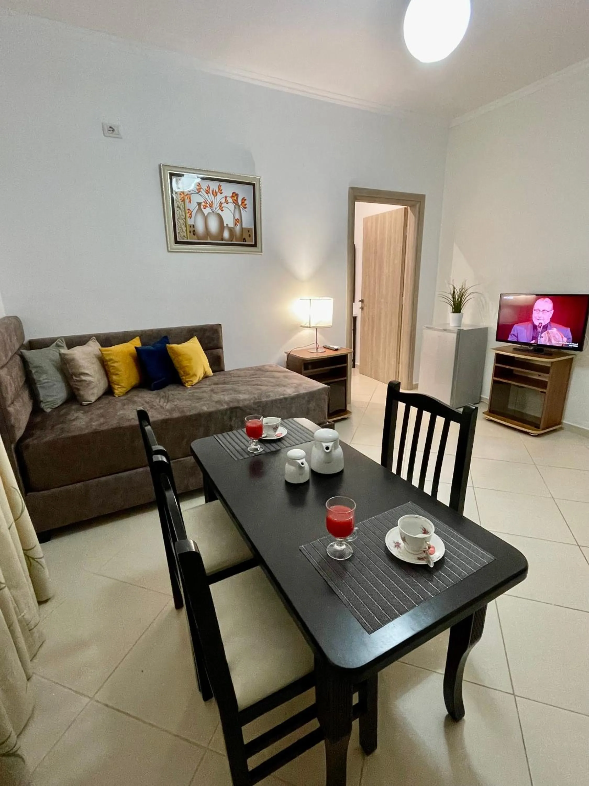 Seating area in Relax Apts Saranda