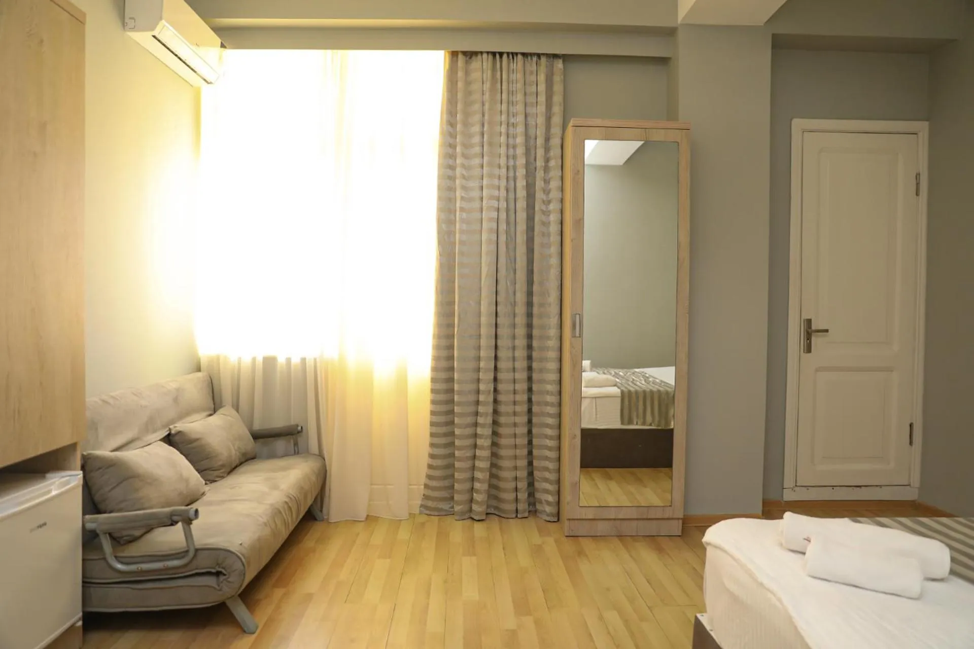 Bed in Hotel Martini Kvariati