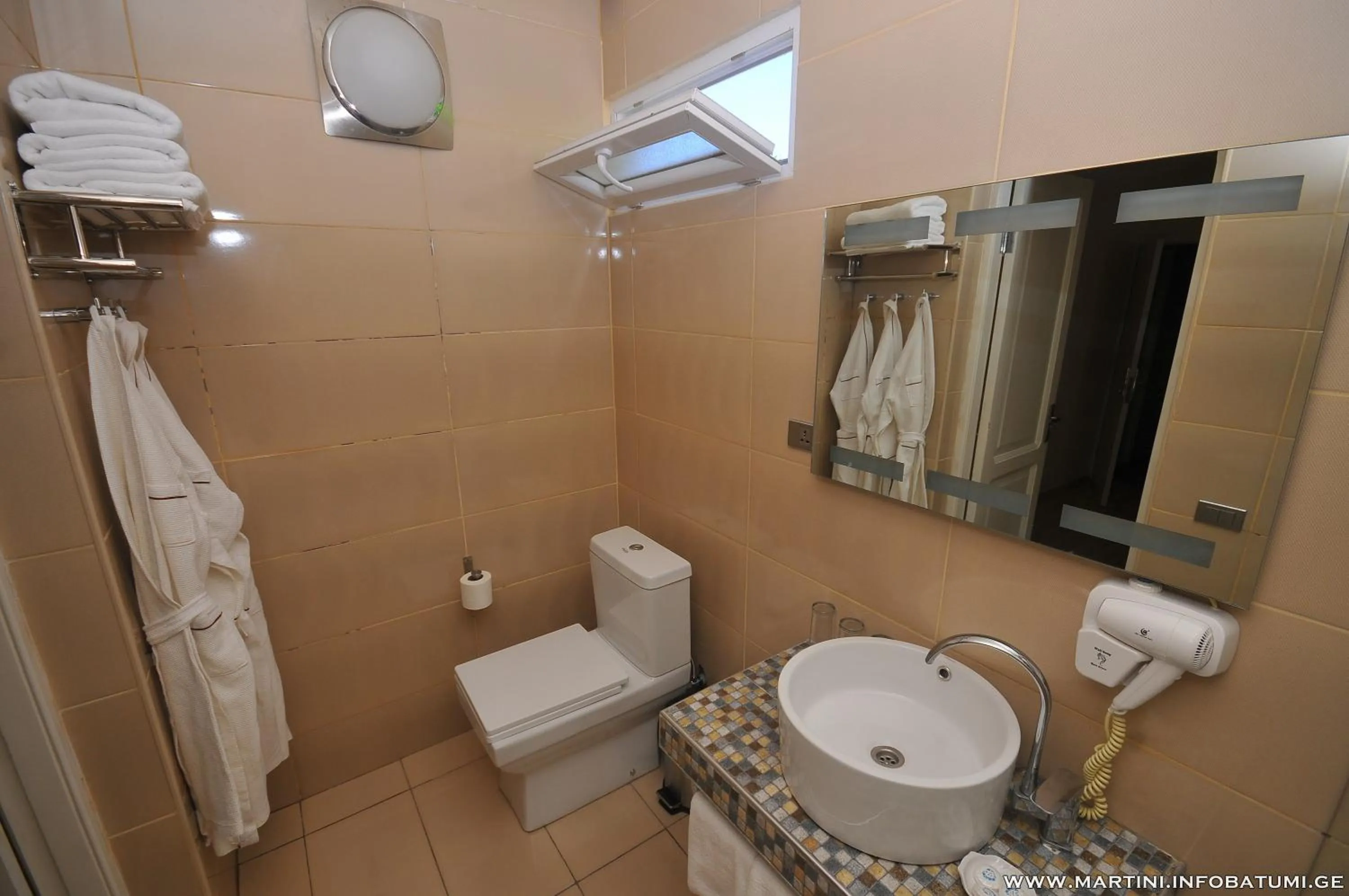 Bathroom in Hotel Martini Kvariati