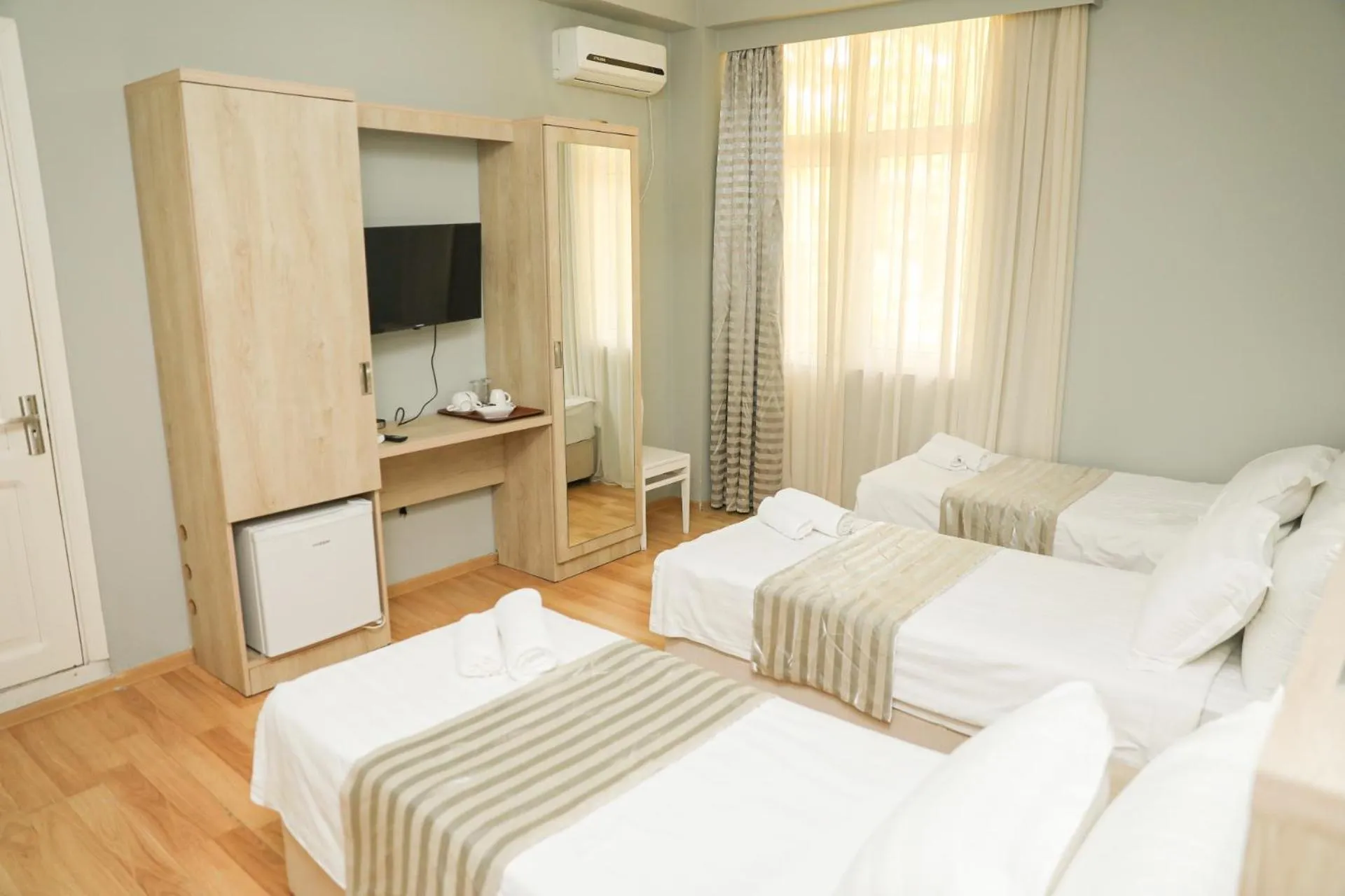 Bed in Hotel Martini Kvariati