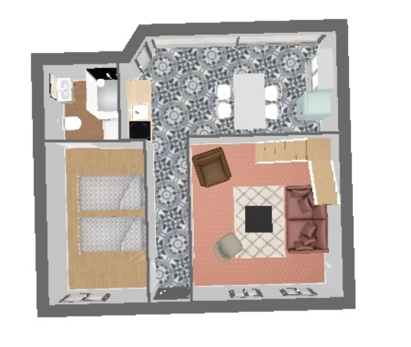 Floor plan in Les Lilas de Bellefontaine
